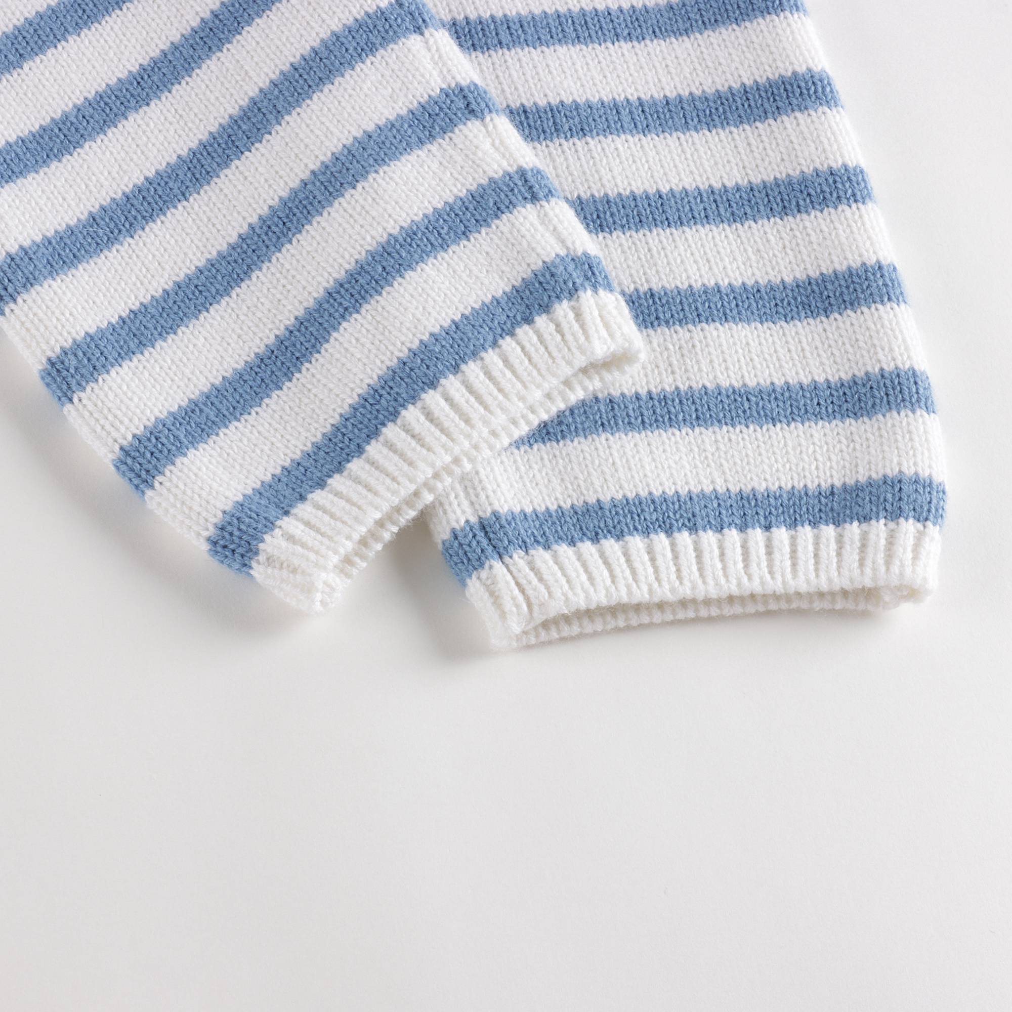 Baby Boys Blue Stripes Wool Set