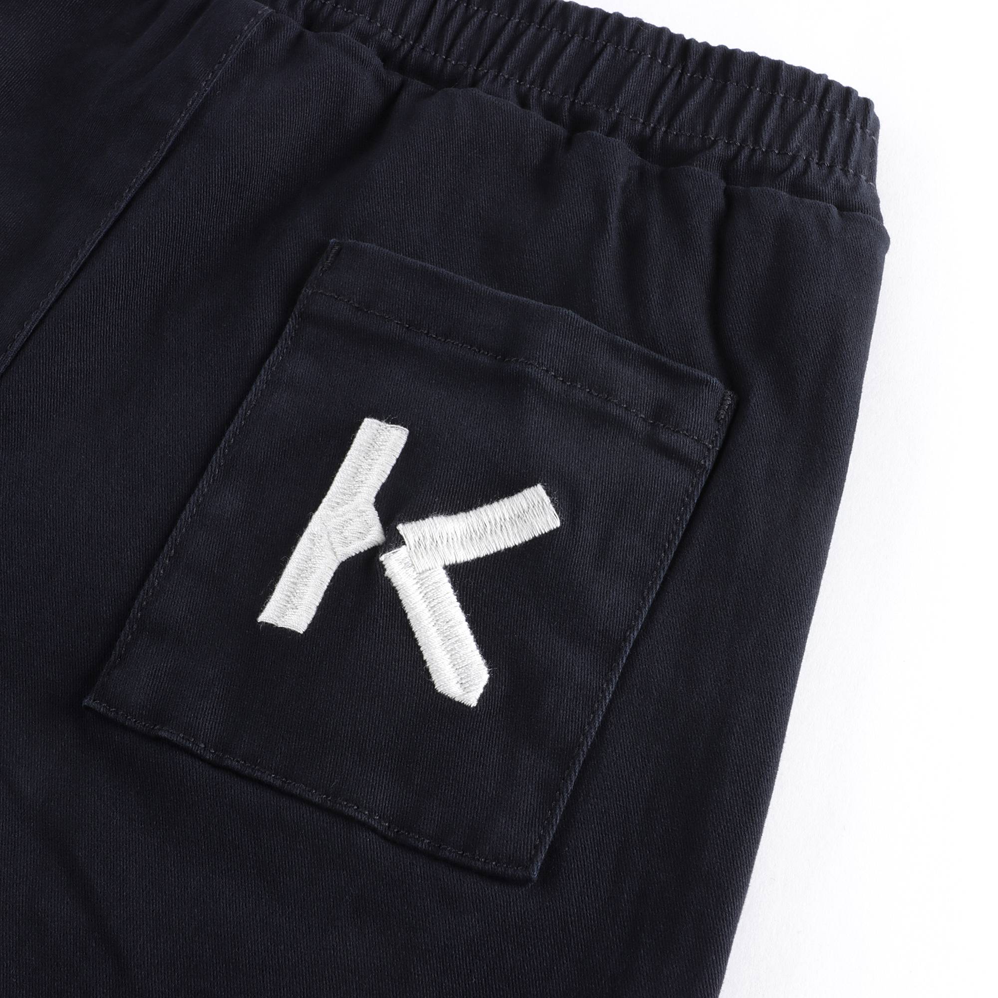 Boys Black Logo Trousers