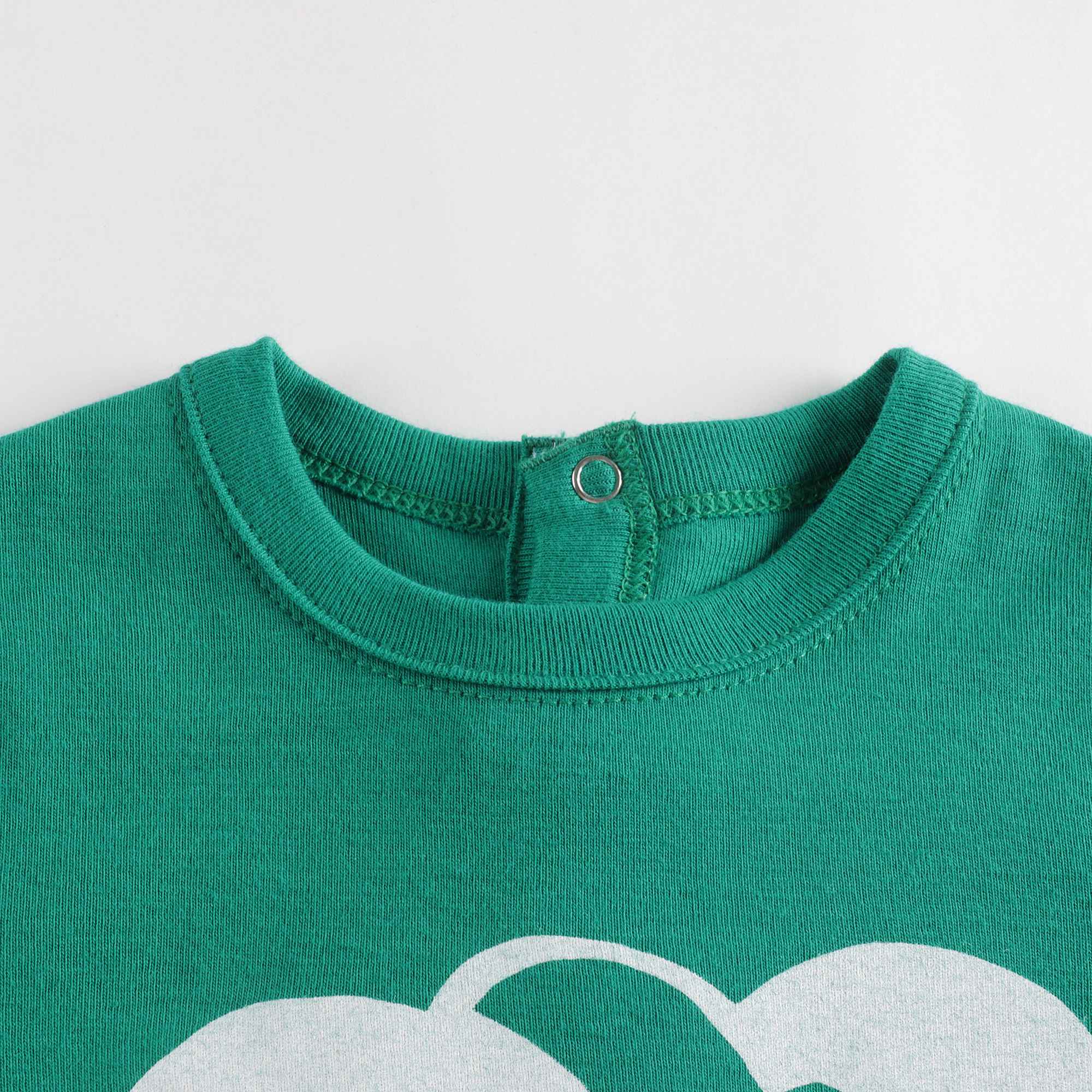 Baby Boys Green Printing Cotton T-Shirt