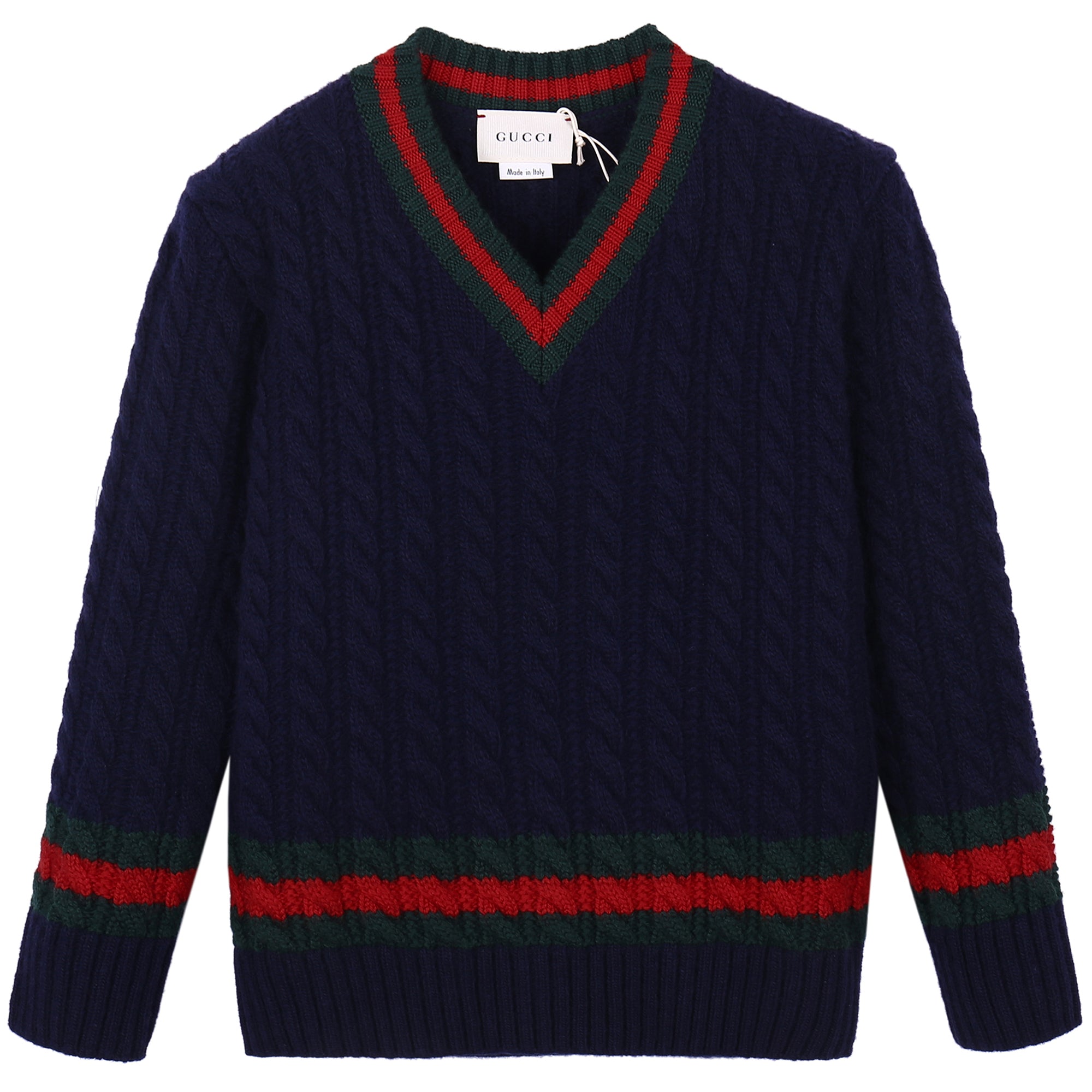 Boys Blue Cable Knit Sweater