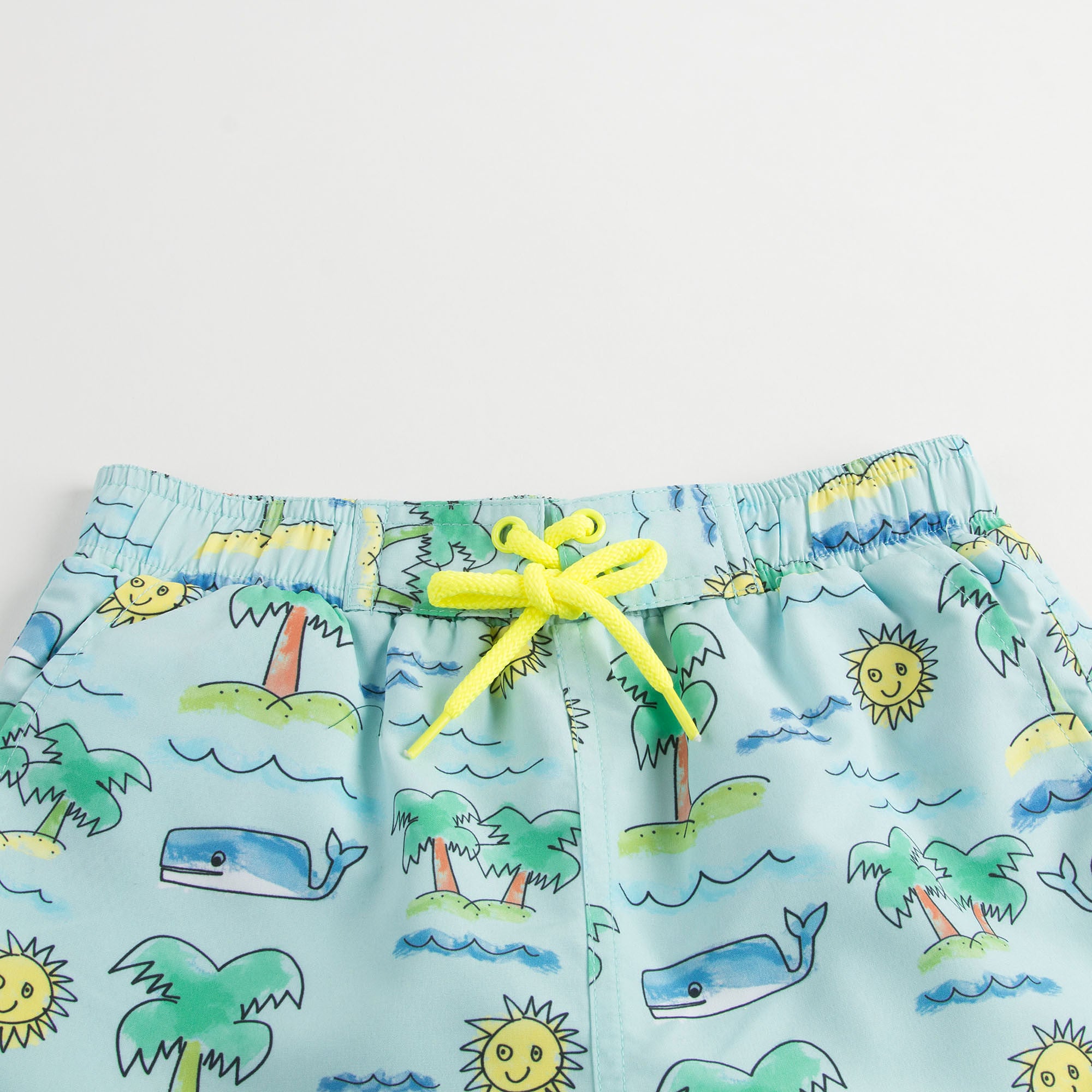 Boys Neon Beach Print Taylor Swim Shorts - CÉMAROSE | Children's Fashion Store - 4