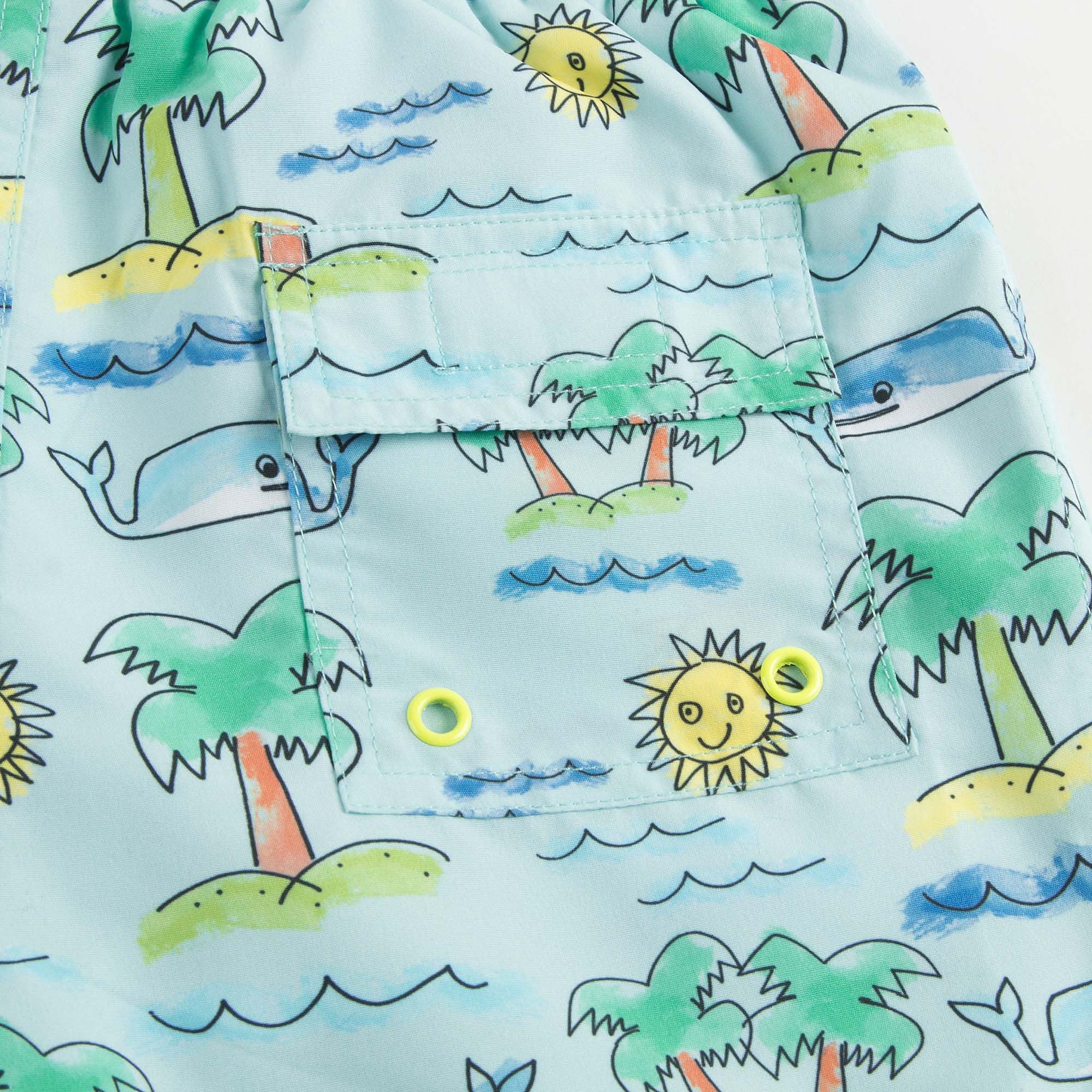 Boys Neon Beach Print Taylor Swim Shorts - CÉMAROSE | Children's Fashion Store - 6