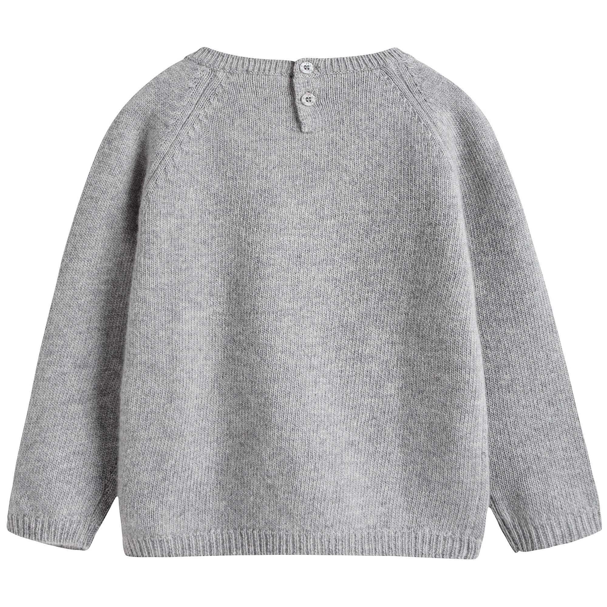 Baby Boys Grey Wool Sweater