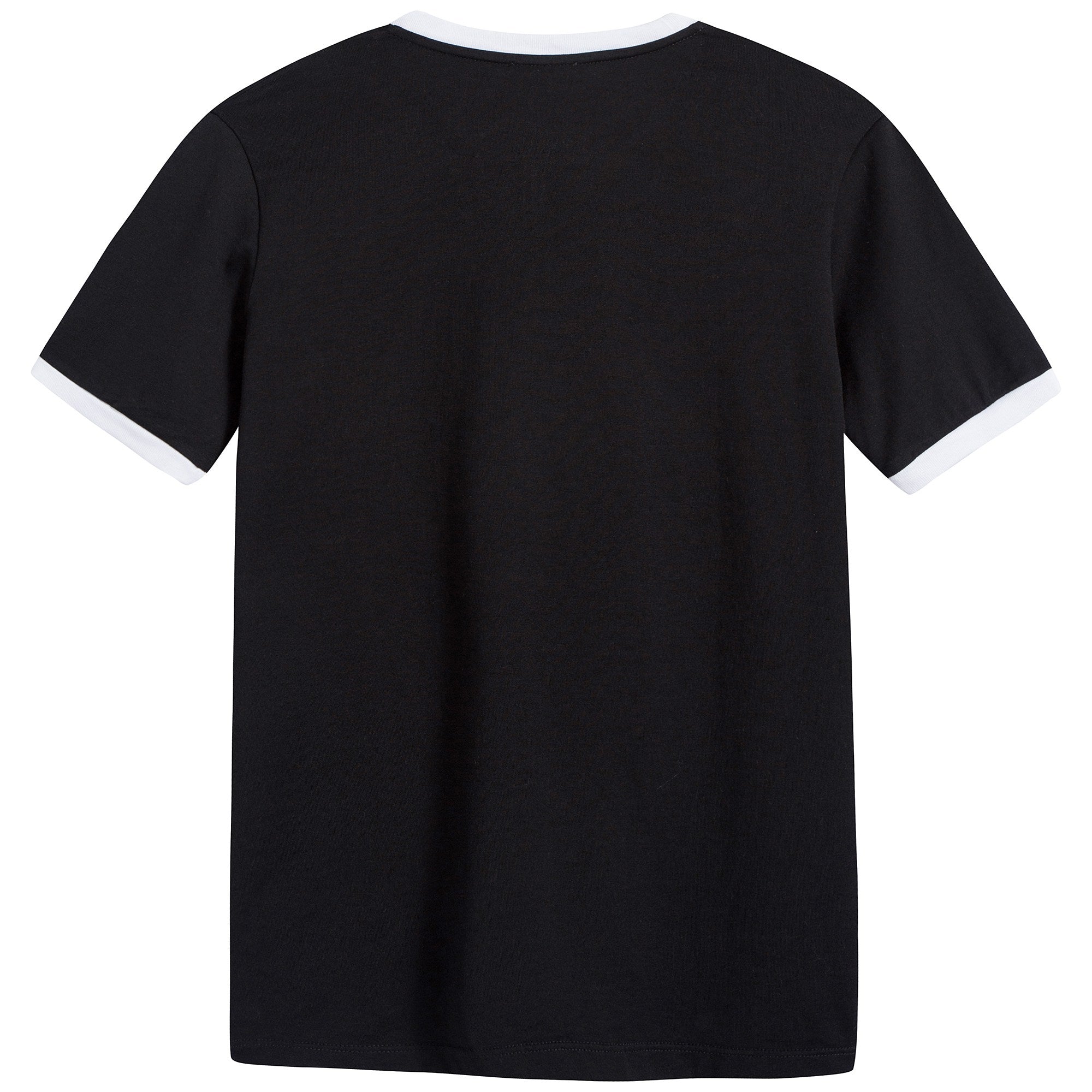 Boys Black Logo Cotton T-shirt