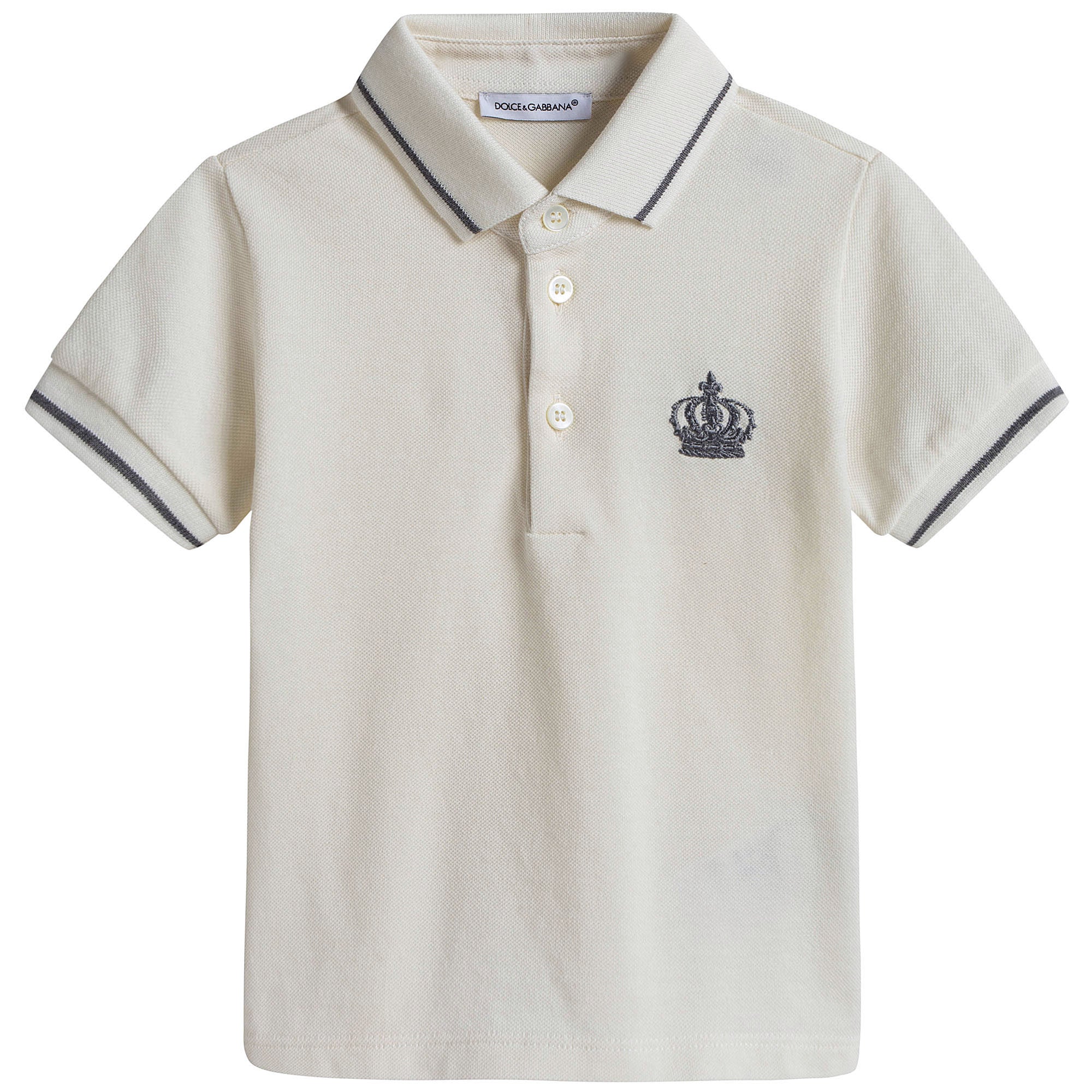 Baby Boys White Polo Shirt