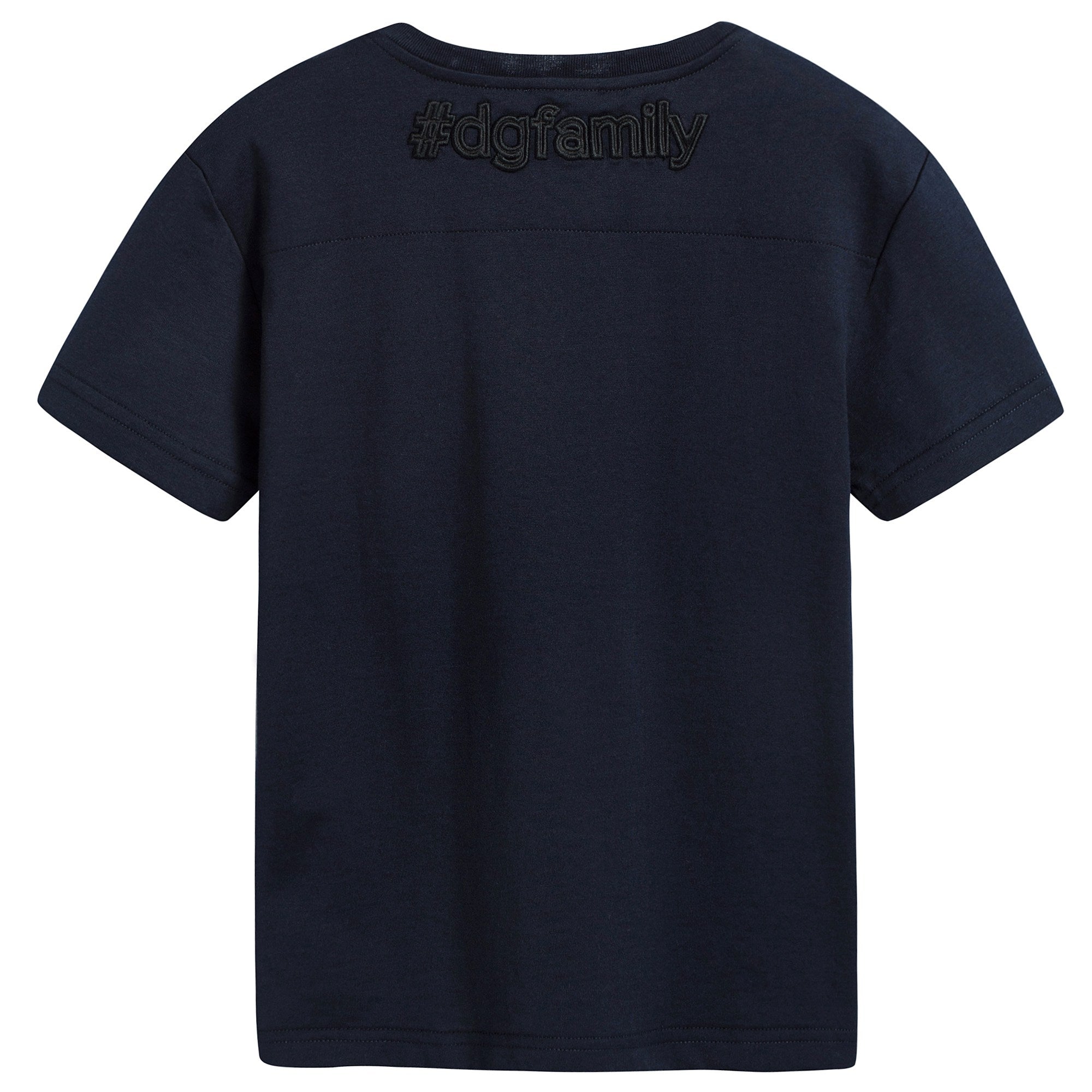 Boys Navy Blue Cotton T-shirt