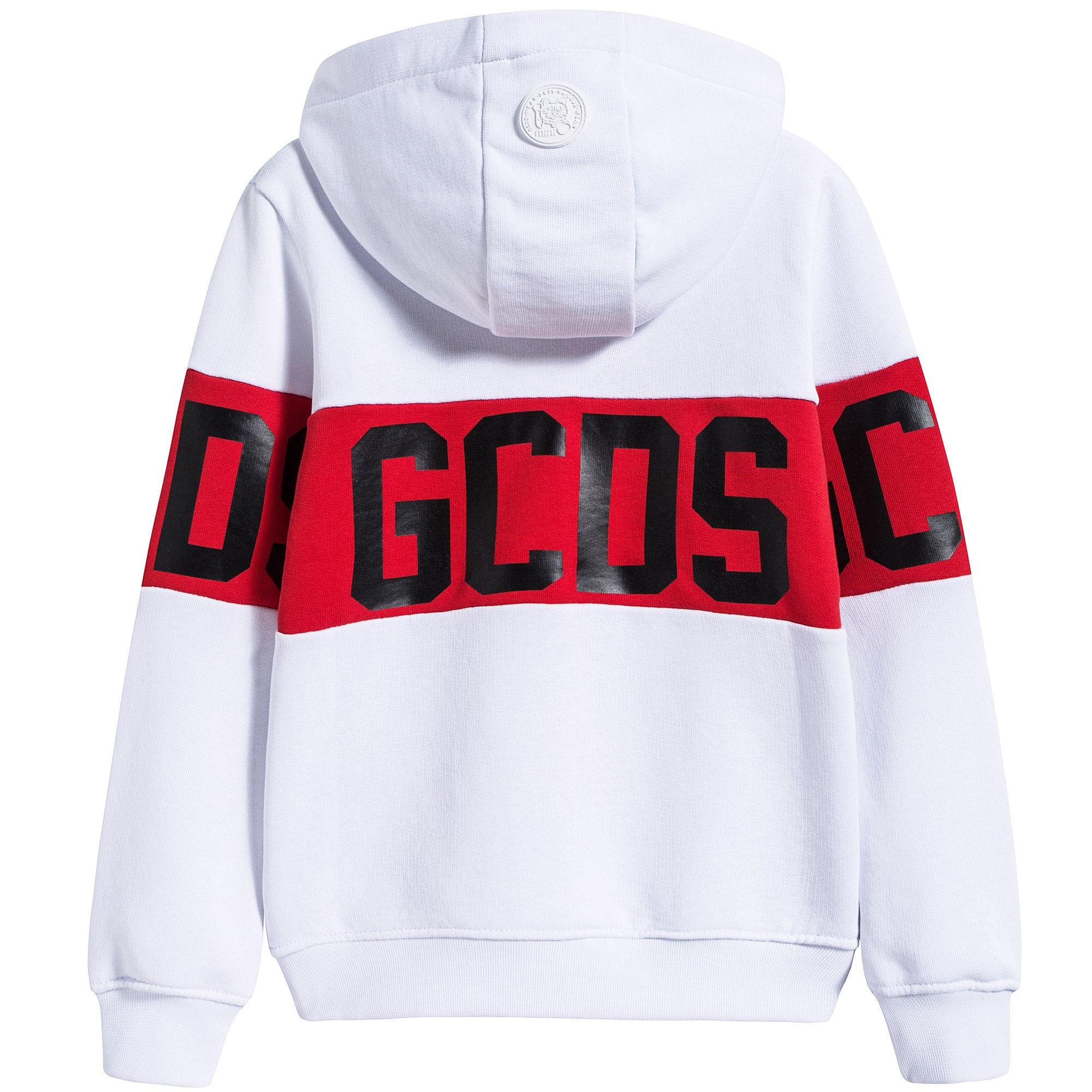 Boys & Girls White Hooded Sweatshirt