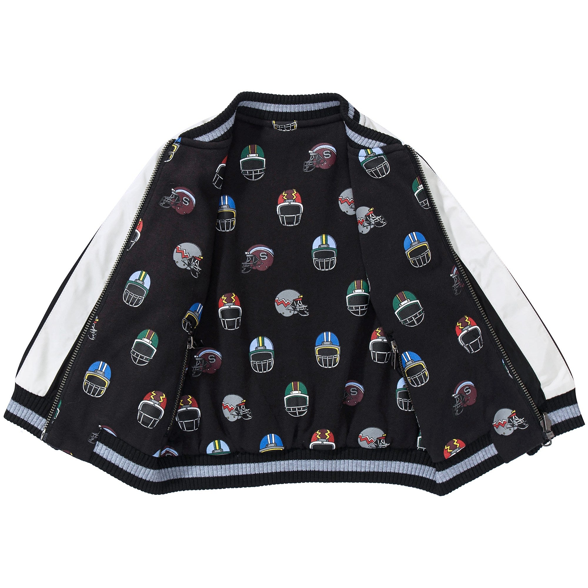 Boys Black Helmet  Reversibie  Jacket