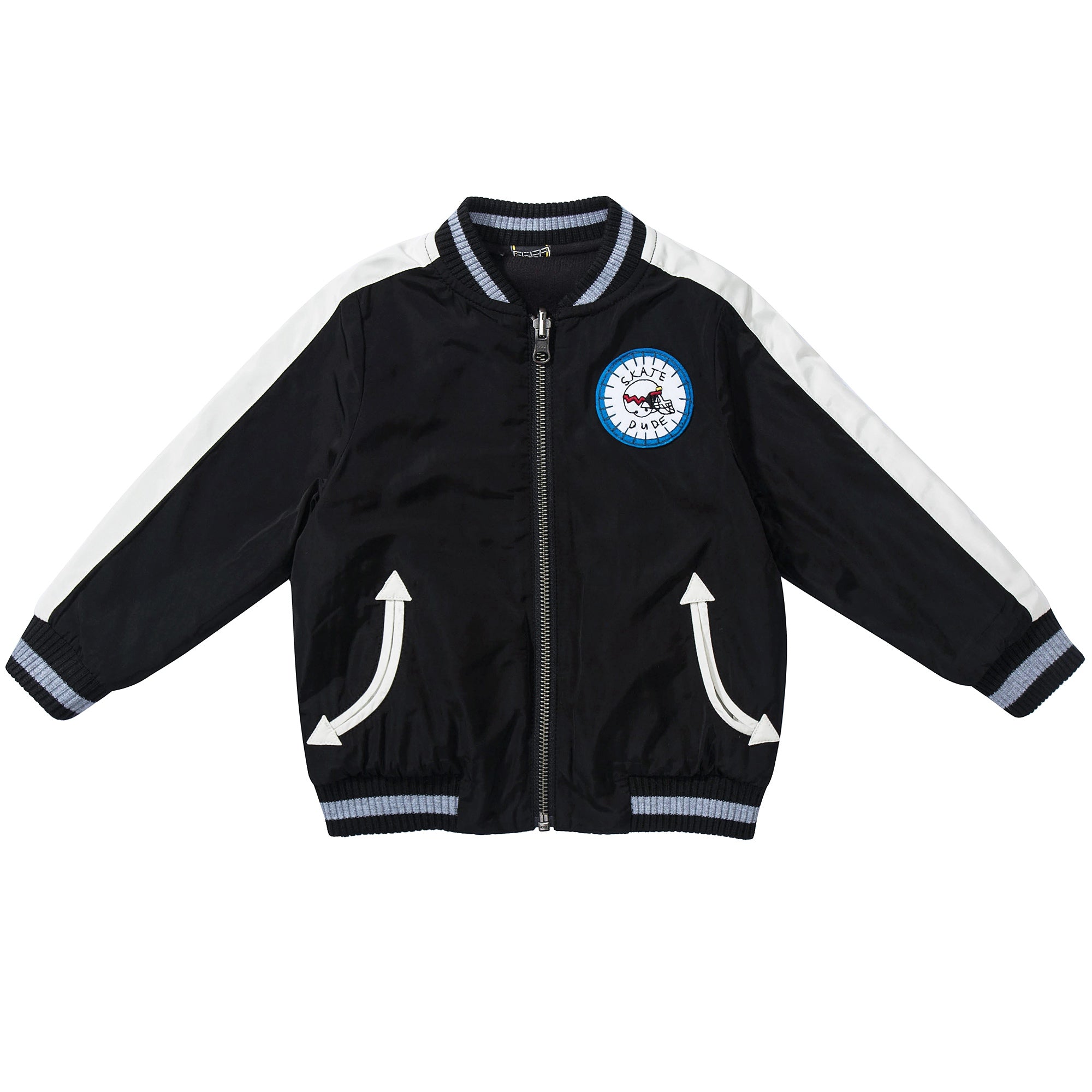 Boys Black Helmet  Reversibie  Jacket