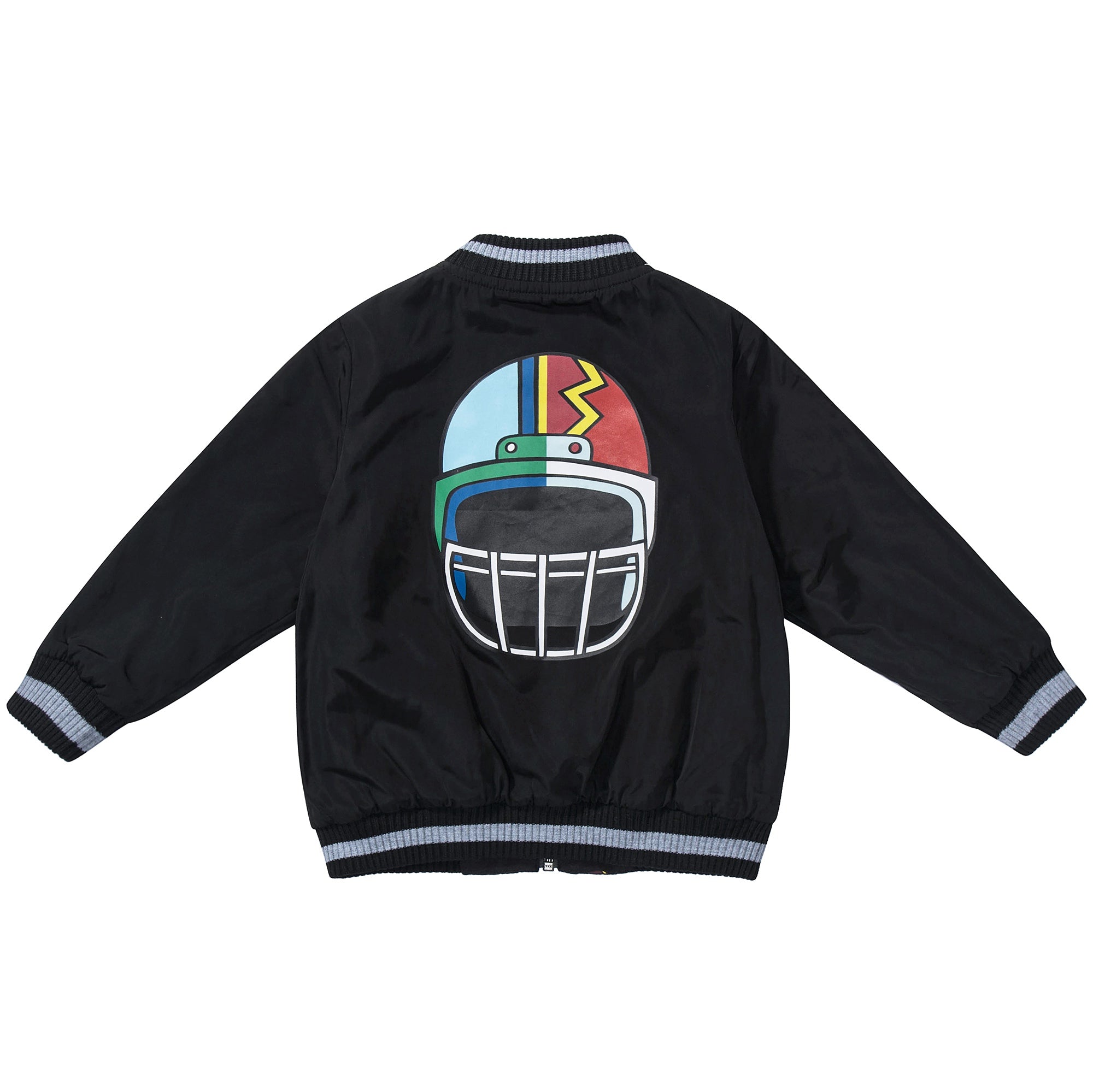 Boys Black Helmet  Reversibie  Jacket