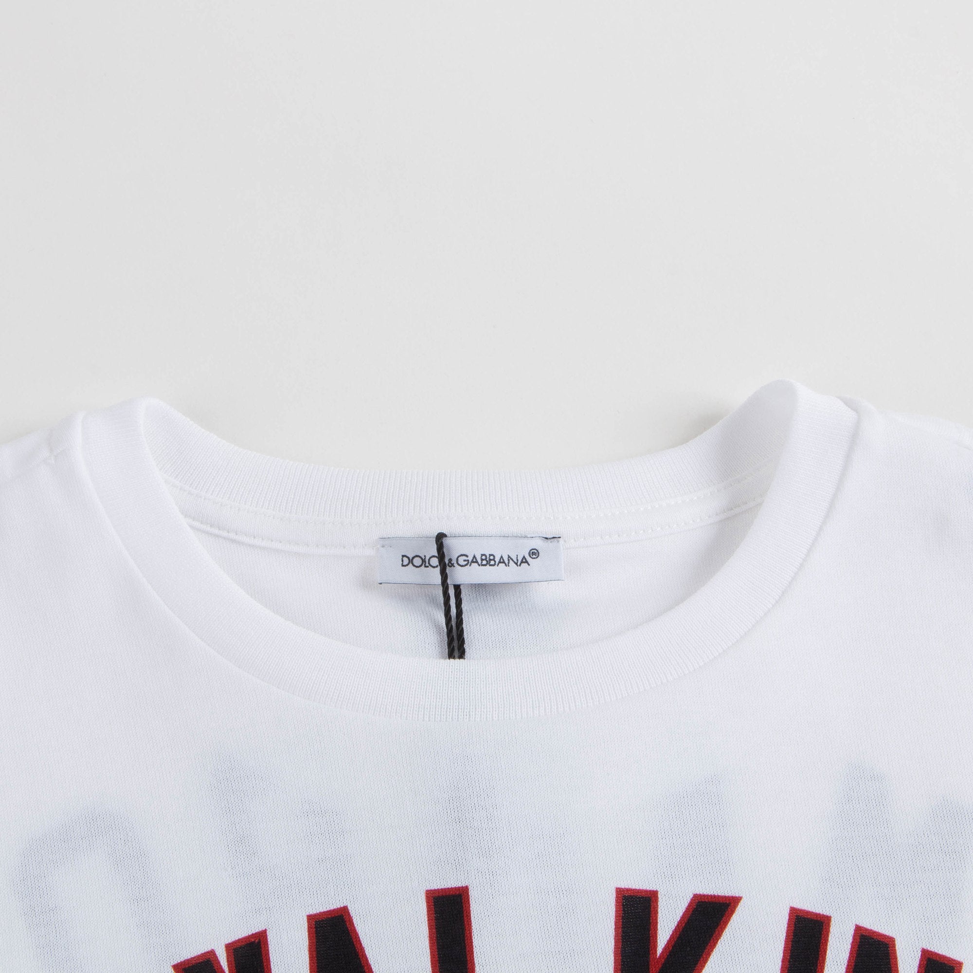 Boys White "Royal King" Cotton T-shirt