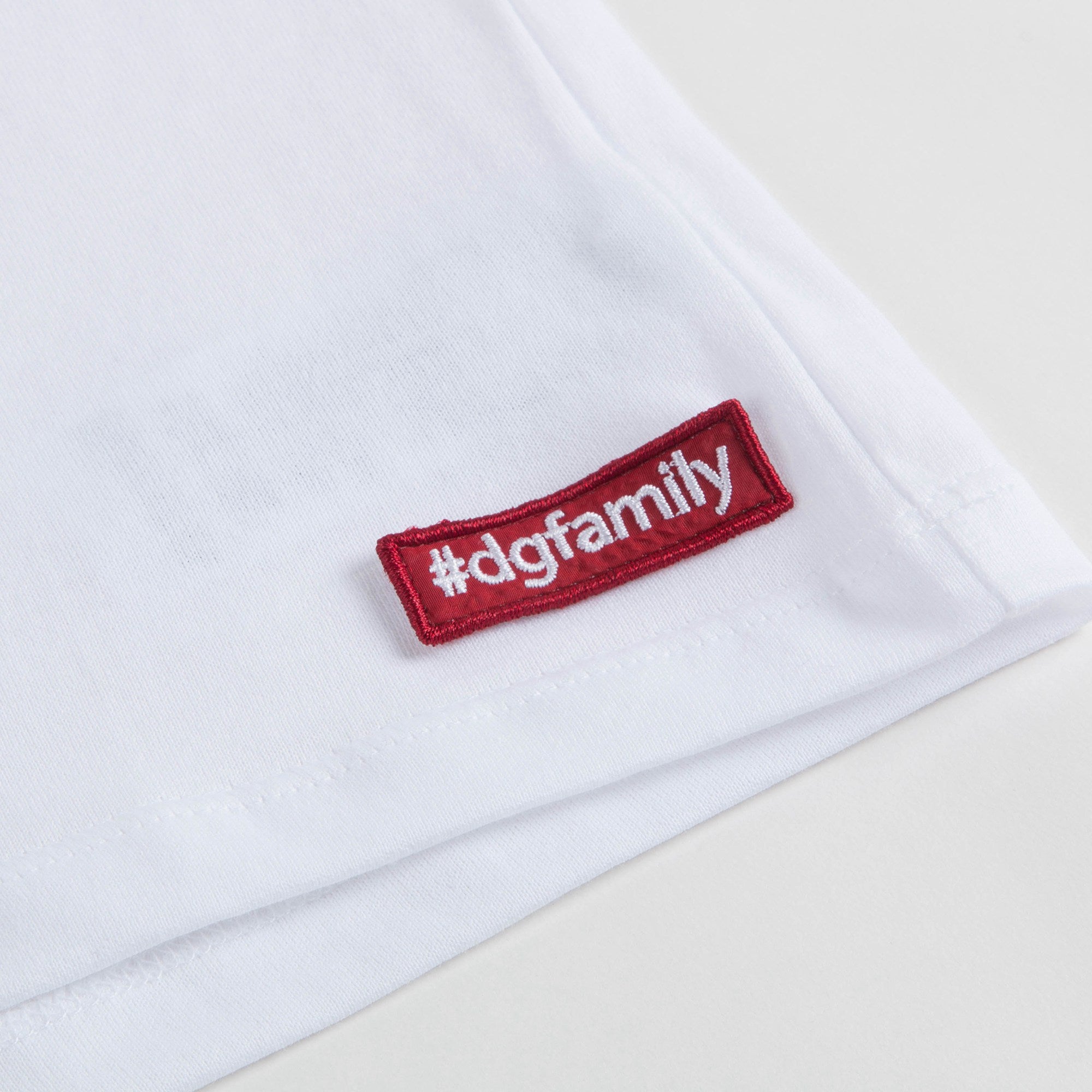 Boys White "DG Family" Cotton T-shirt