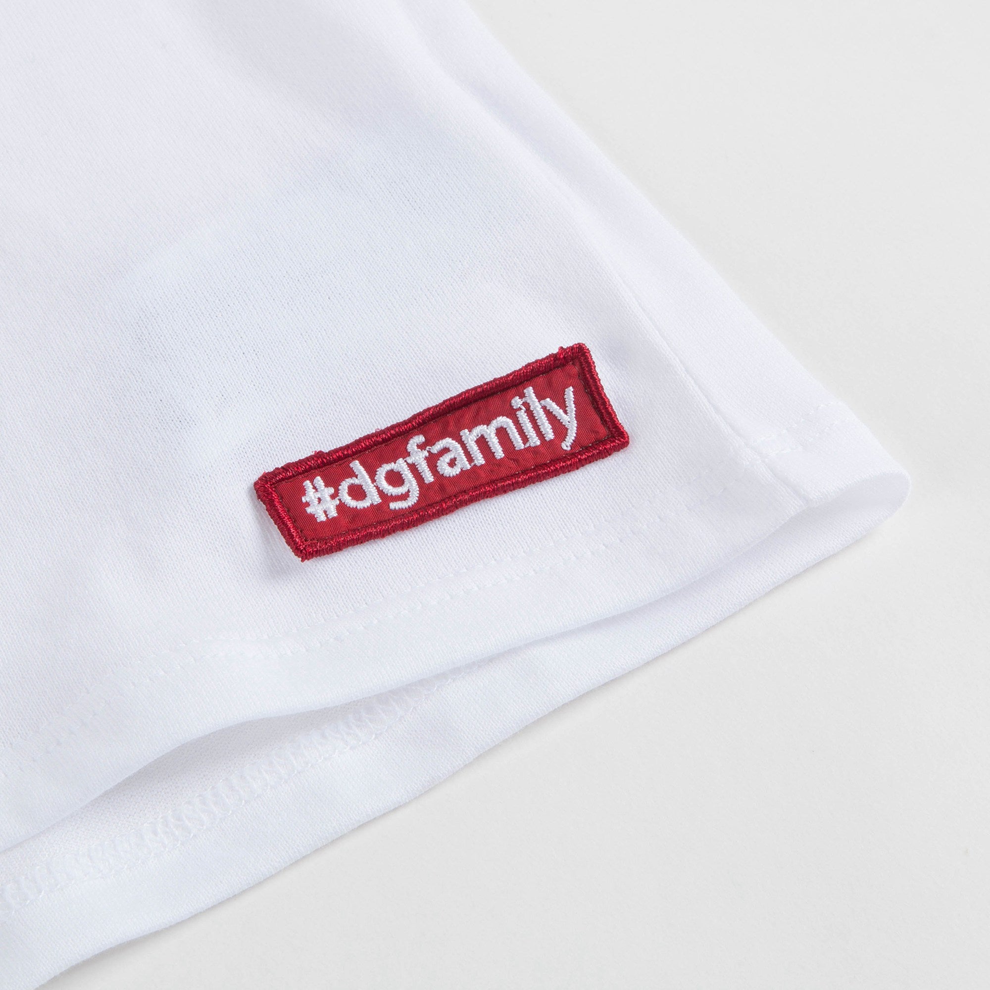 Baby Boys White "DG Family" Cotton T-shirt