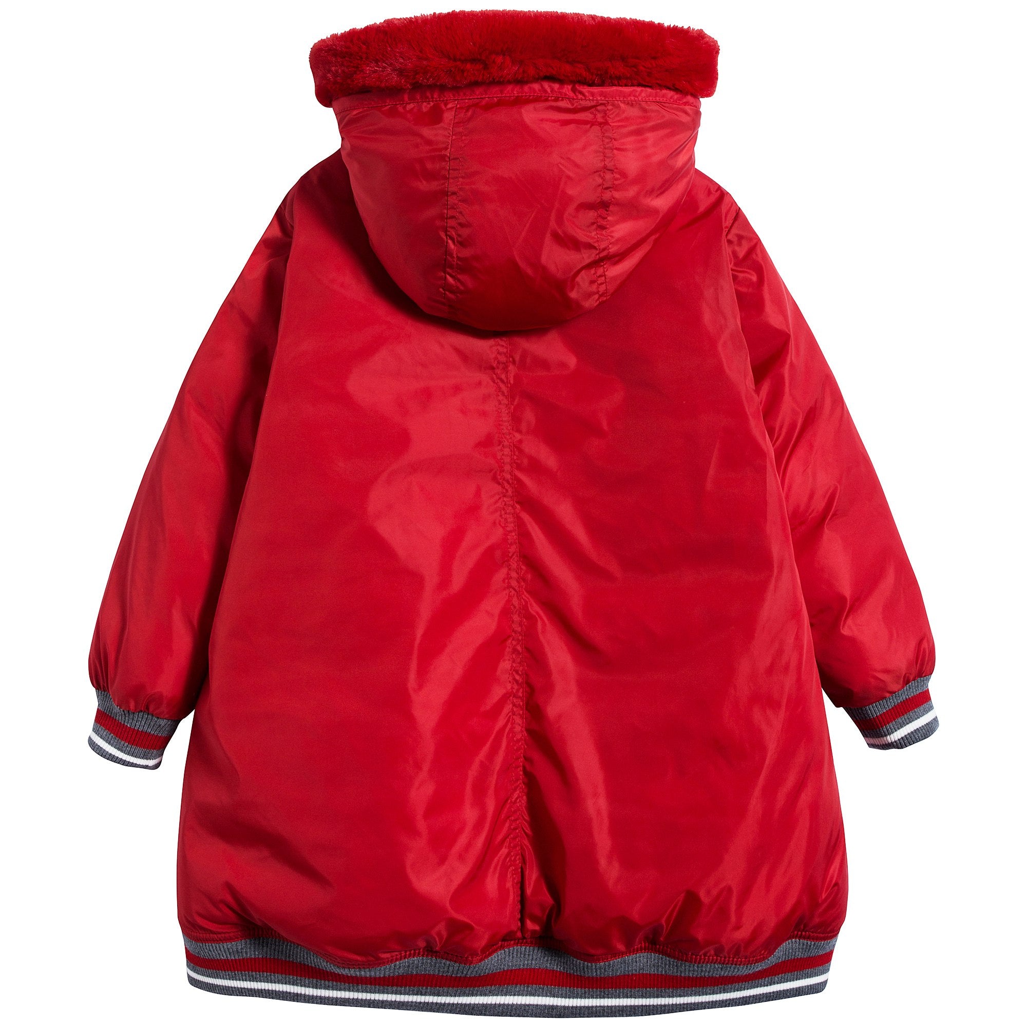 Girls Light Bordeaux Down Jacket