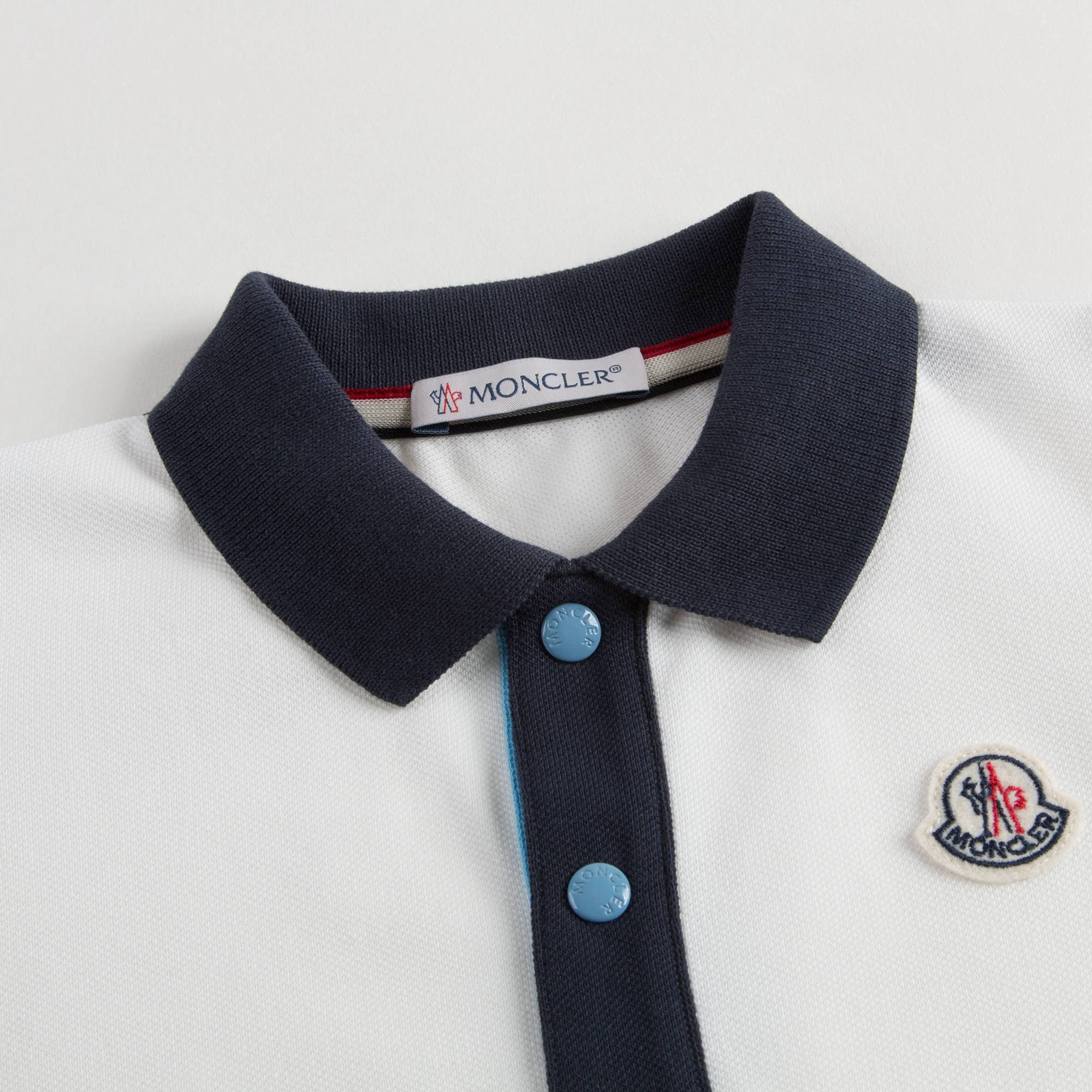 Baby Boys White Piqu茅 Polo Shirt