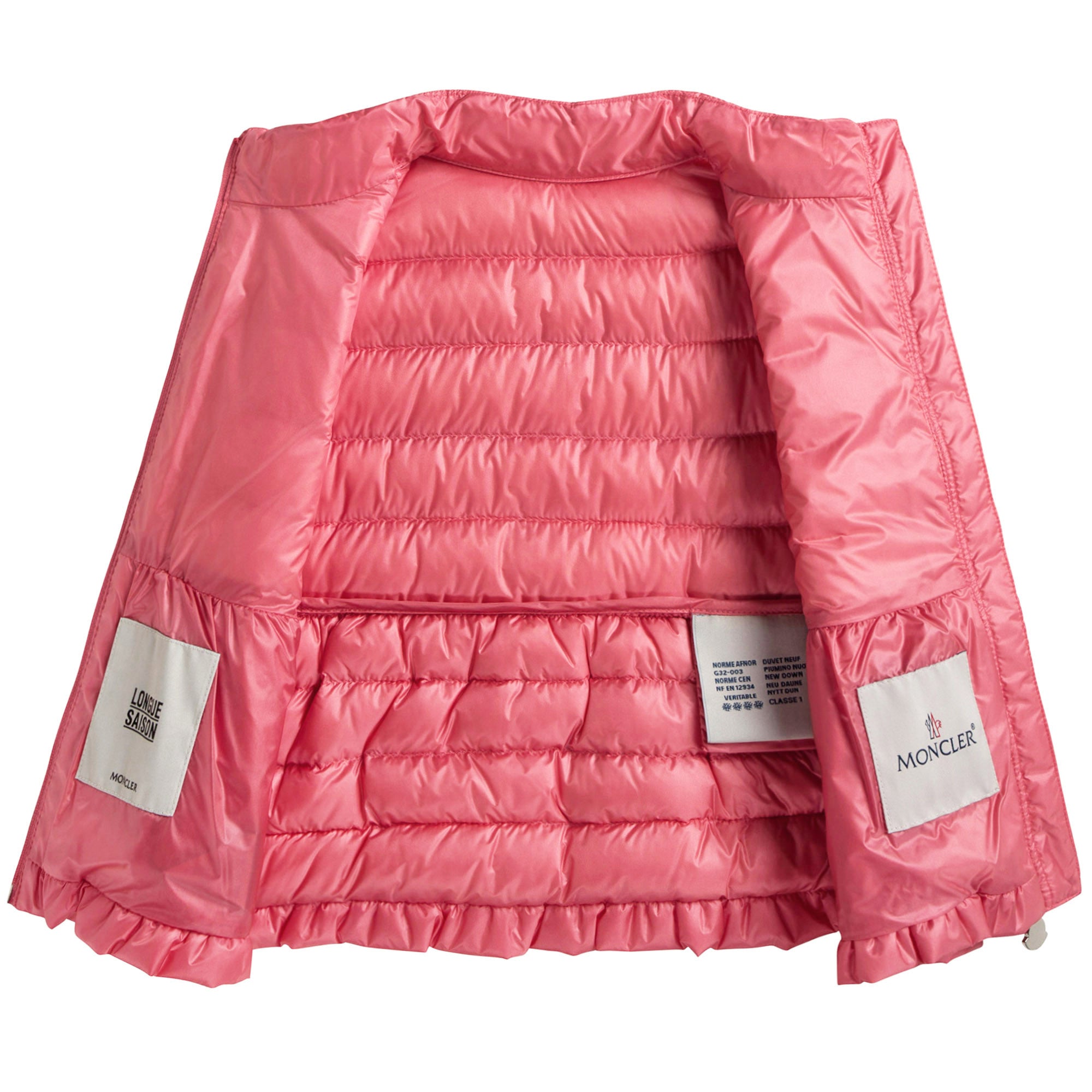 Baby Girls Pink "New Cherame"Down Padded Gilet