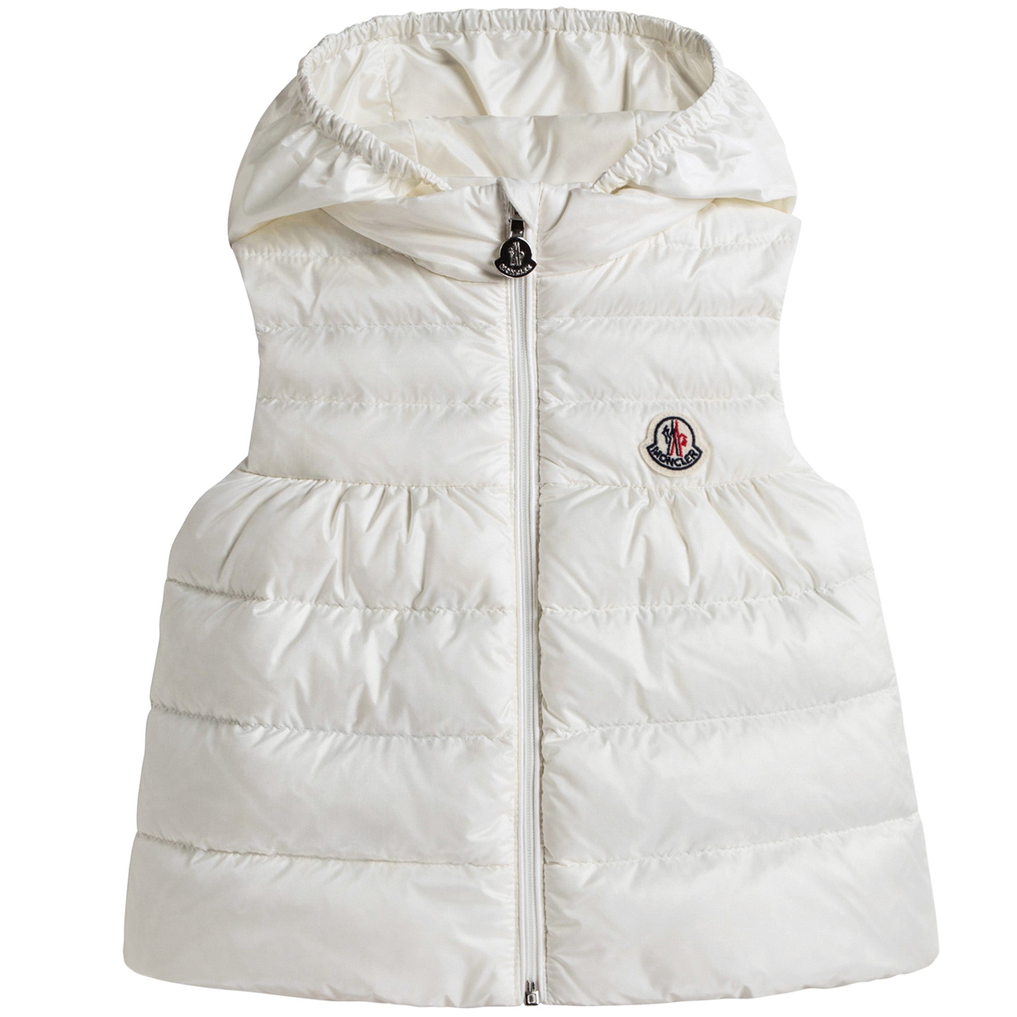 Baby Girls White "New Suzette" Down Padded Gilet