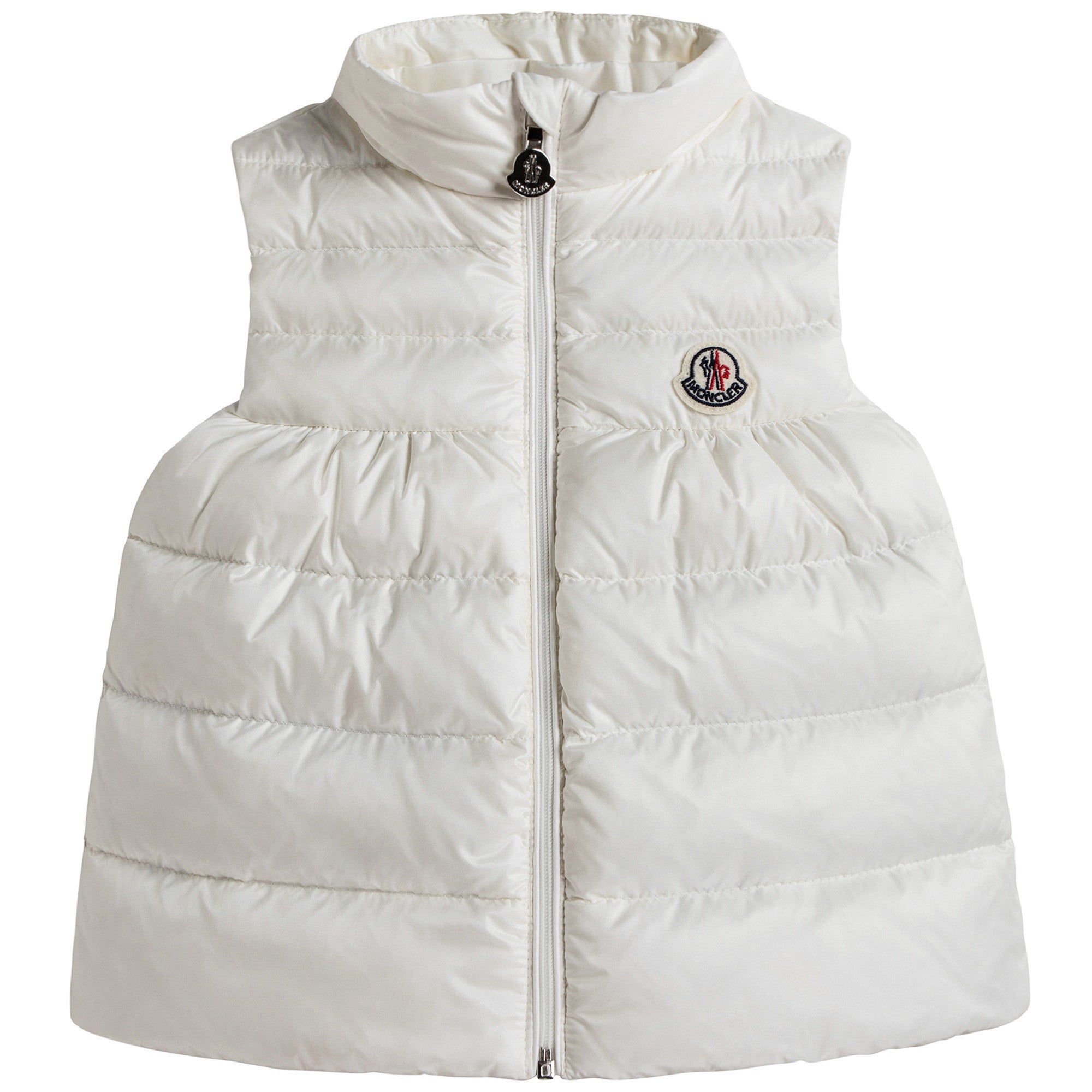 Baby Girls White "New Suzette" Down Padded Gilet