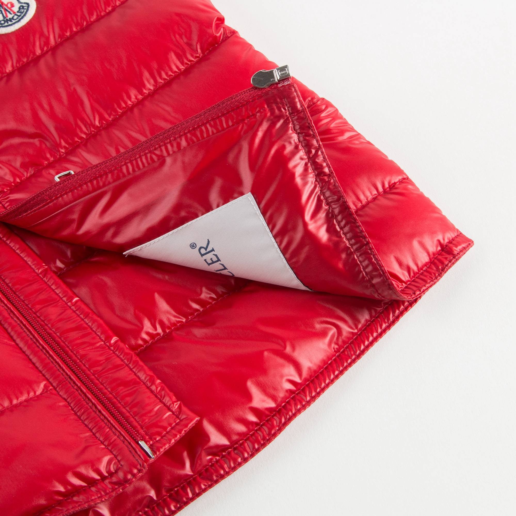 Boys Red 'Gui' Down Padded Gilet