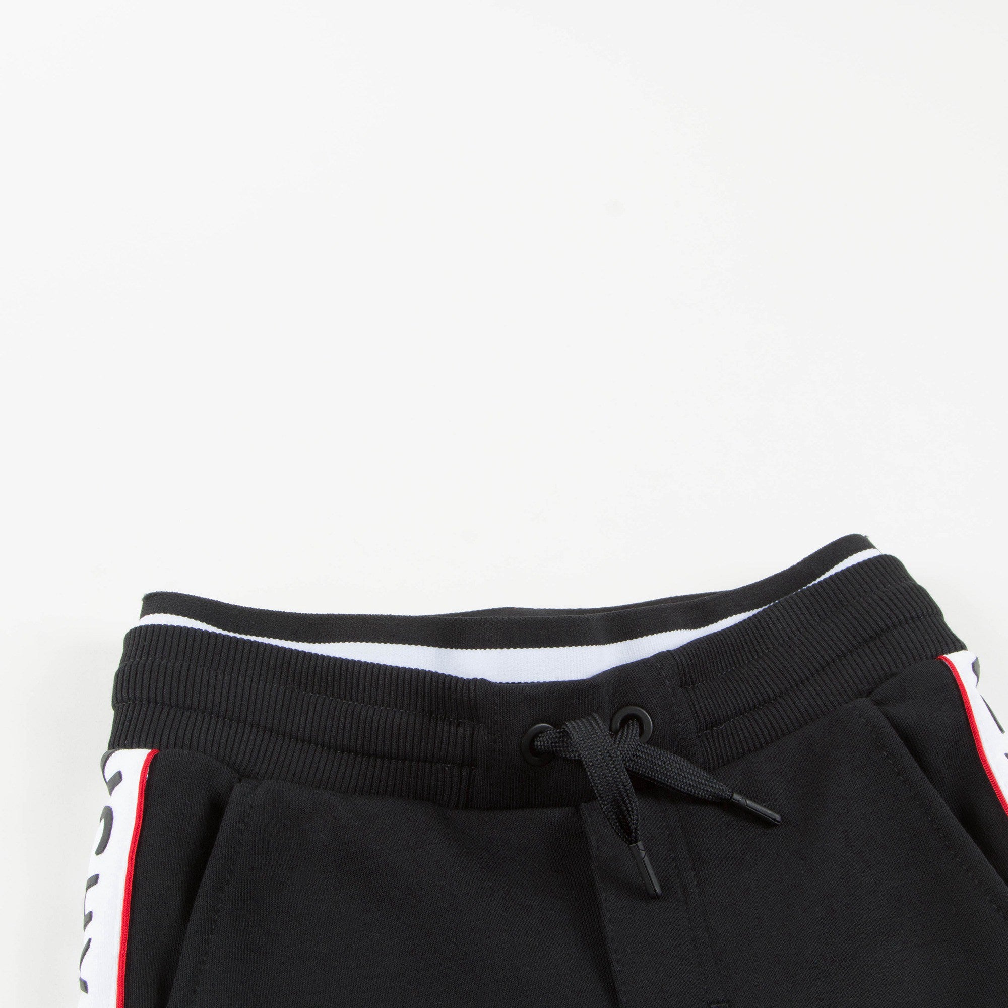 Boys Black  Logo Cotton Shorts