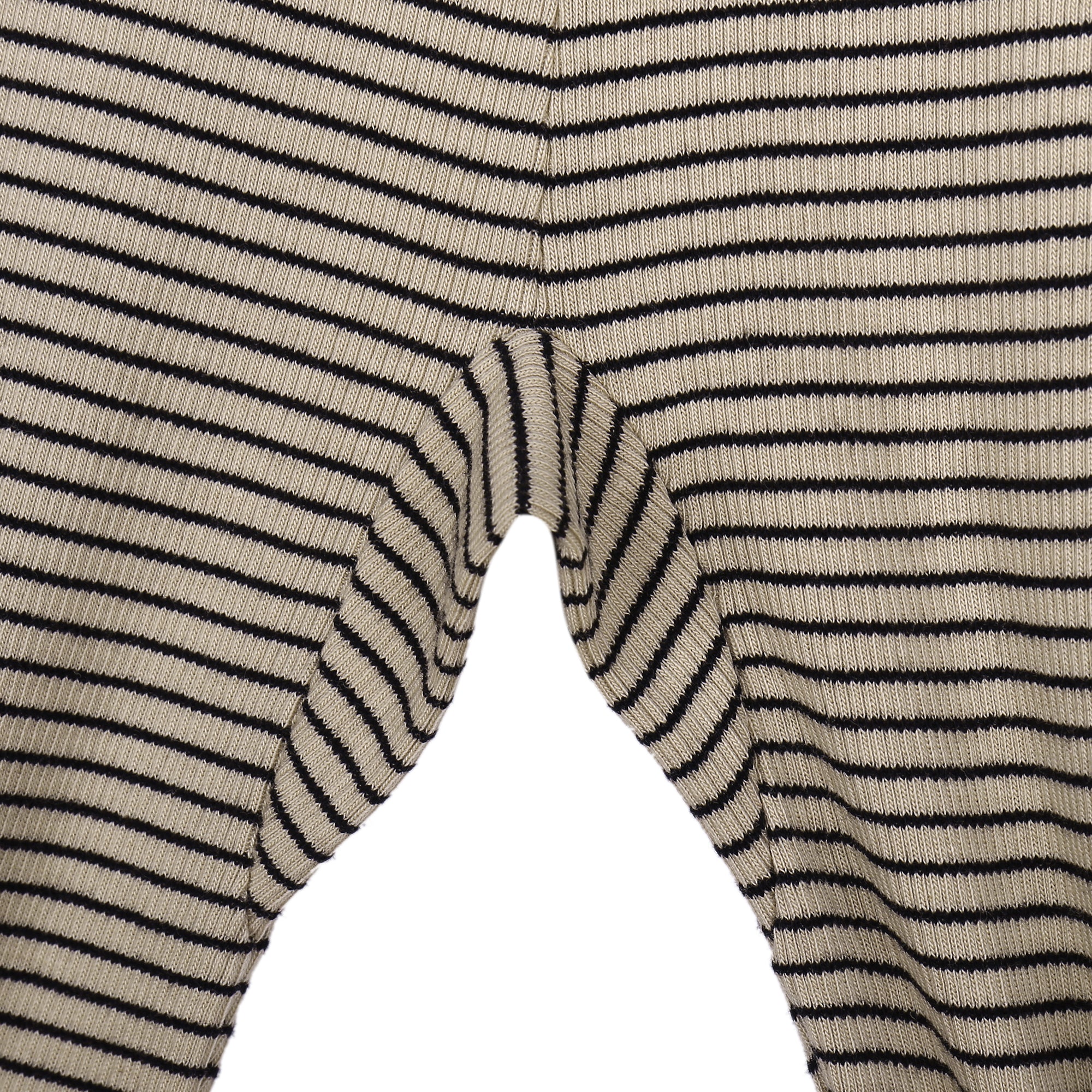 Boys & Girls Beige Striped Cotton Leggings