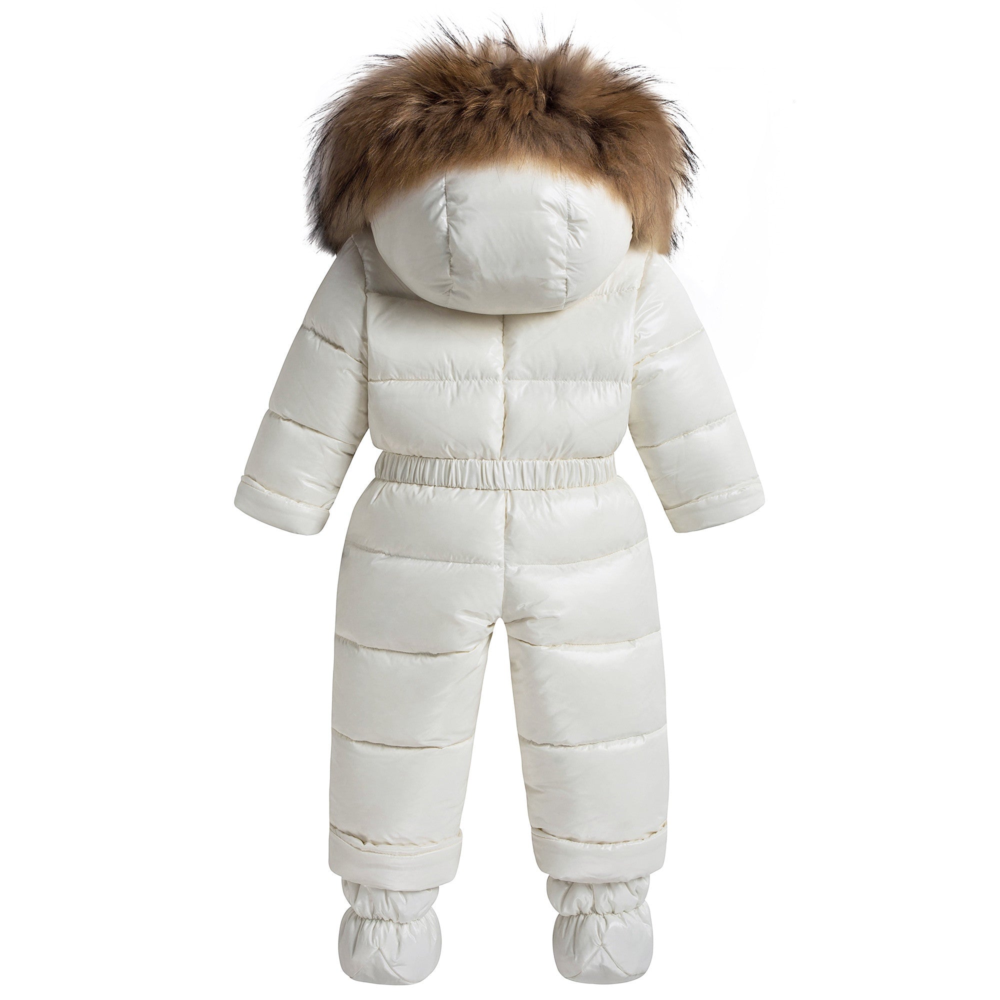 Baby Girls White "New Crystal" Snowsuit