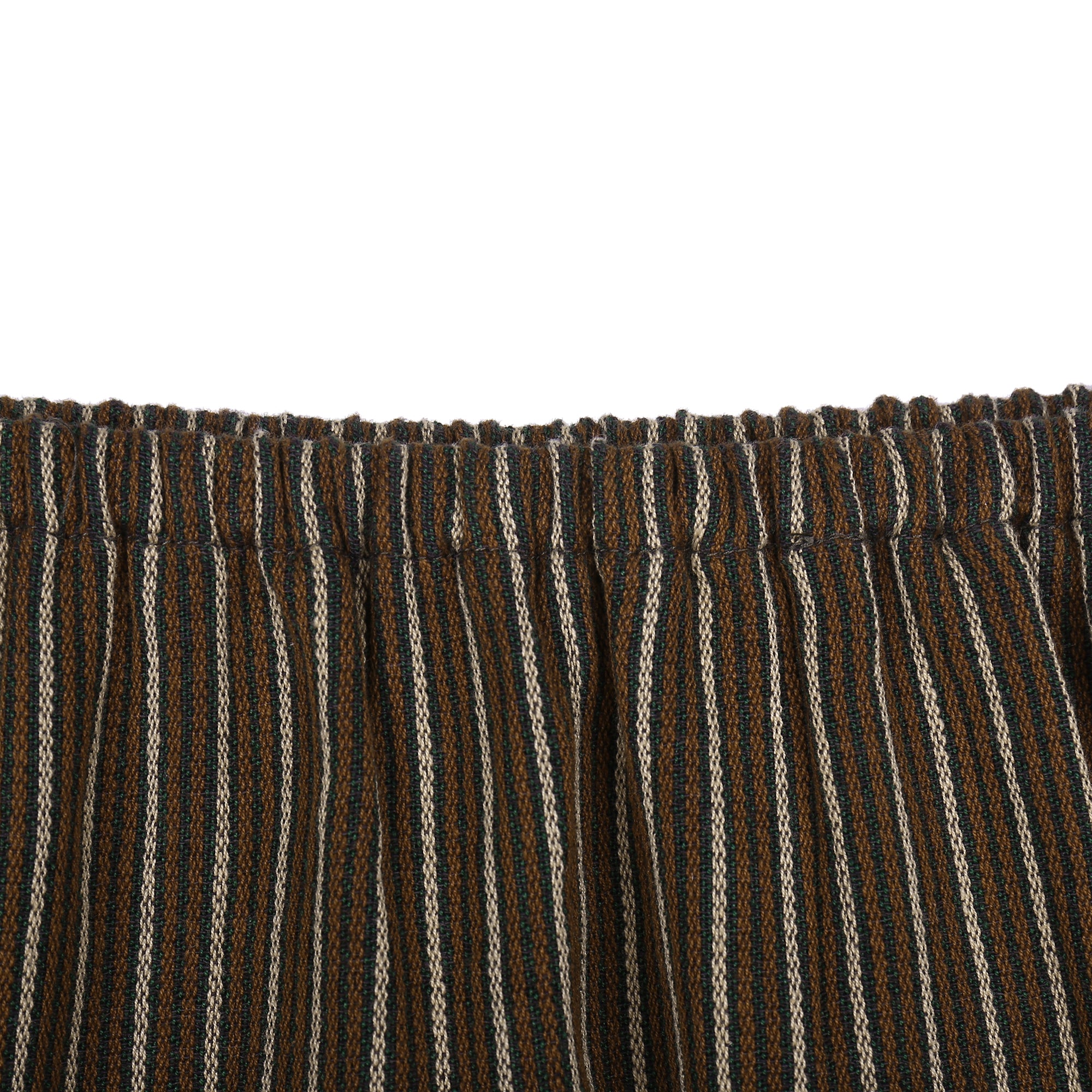 Baby Boys Brown & Green Striped Trousers