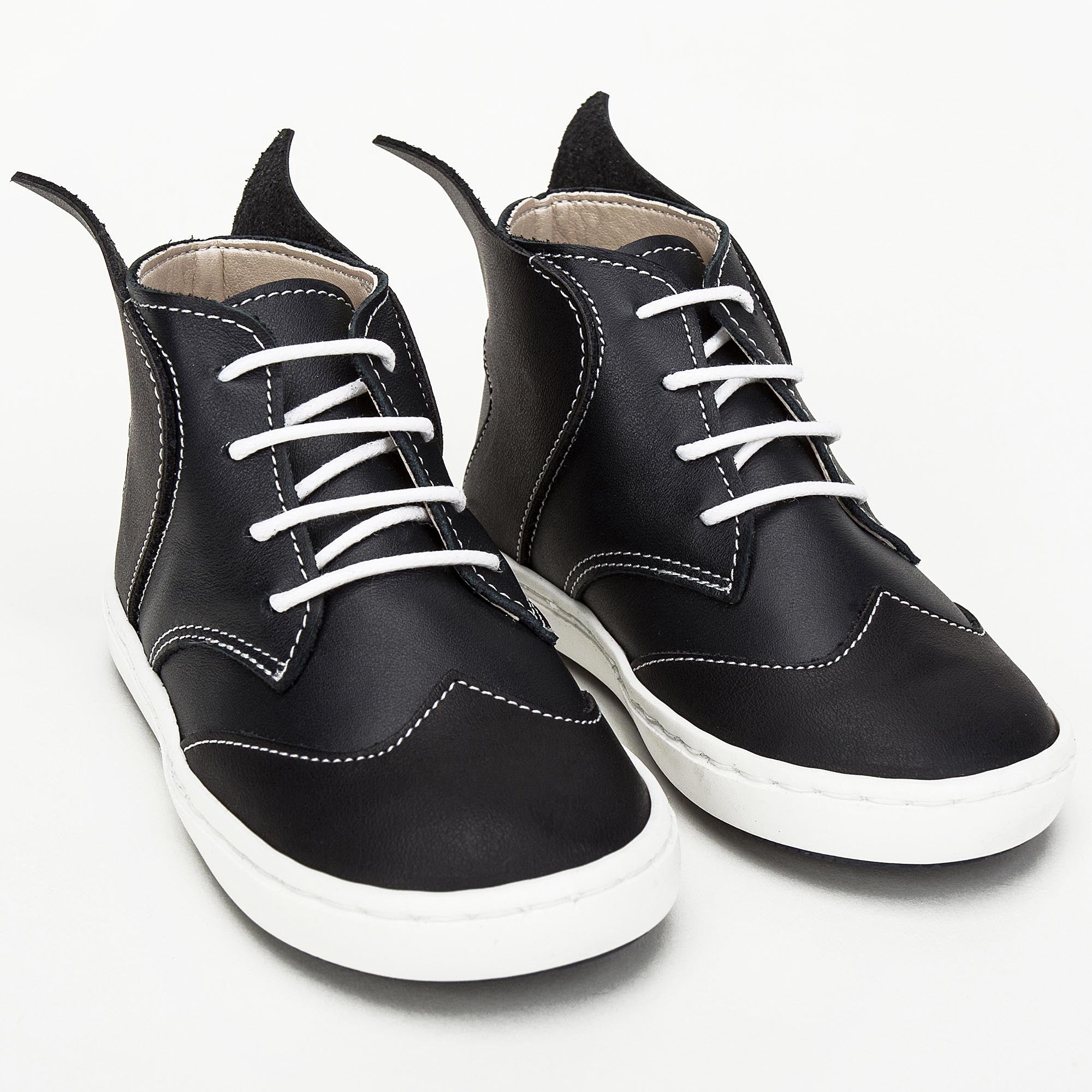 Boys Blue 'Hermes Wings' High-top Leather Boots