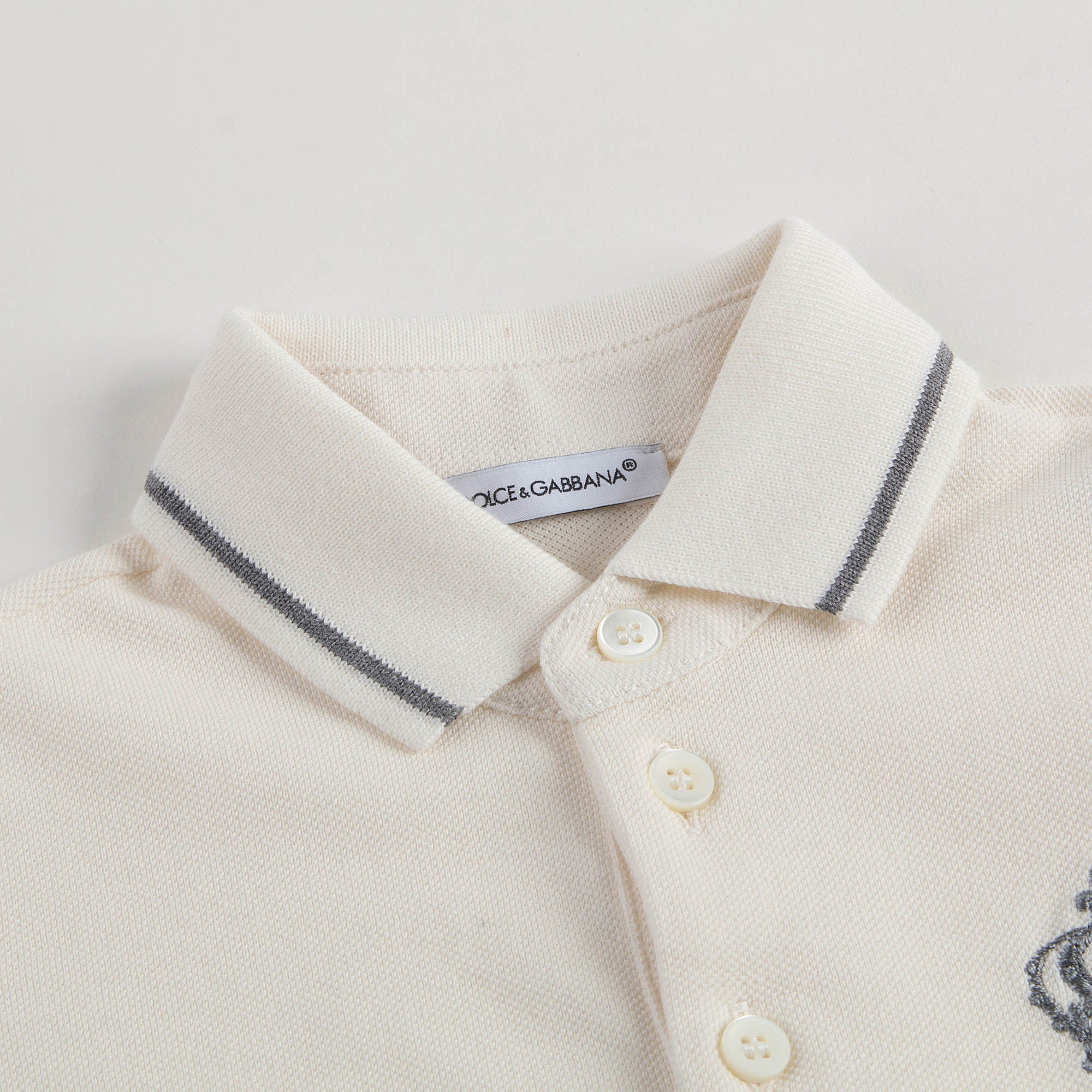 Baby Boys White Polo Shirt