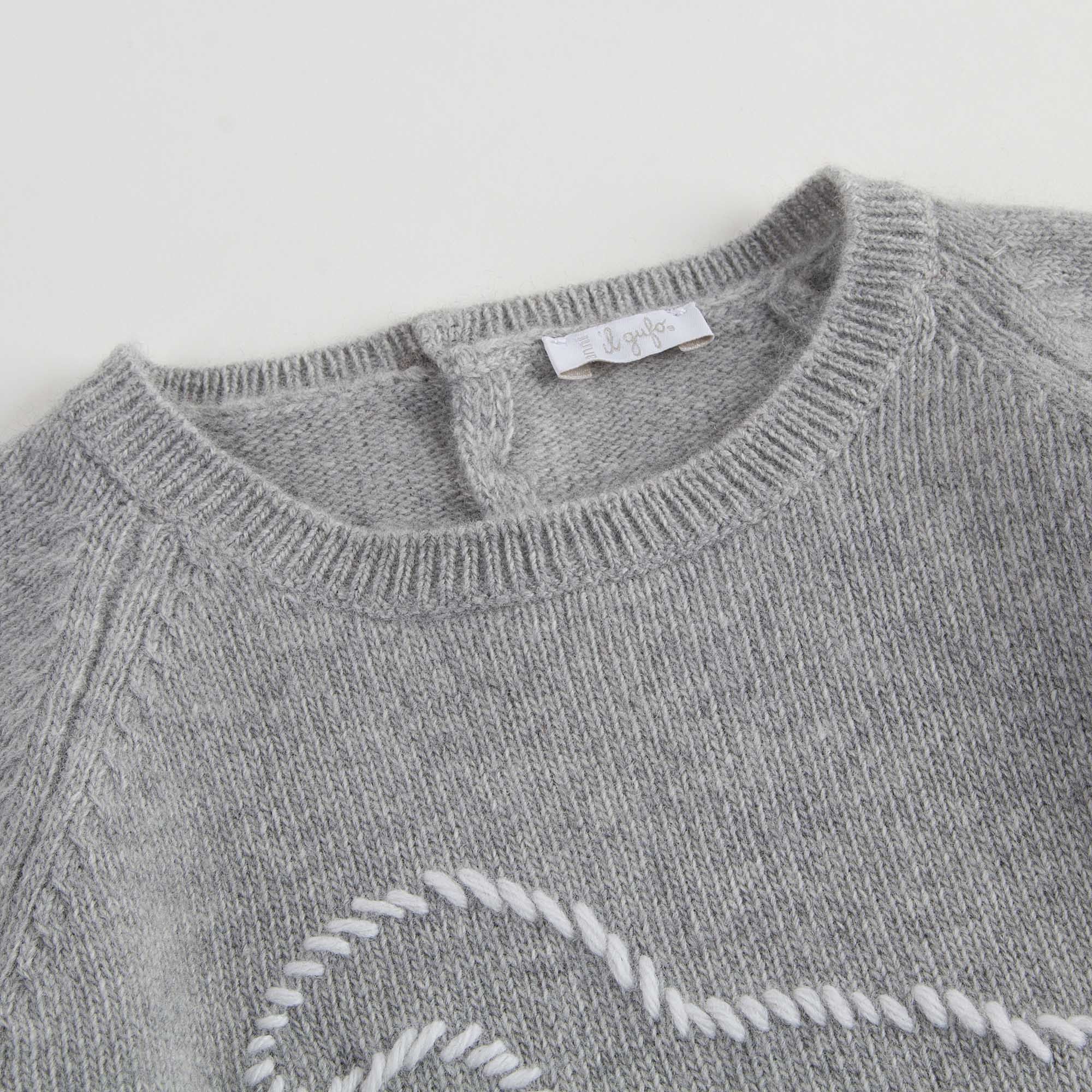 Baby Boys Grey Wool Sweater