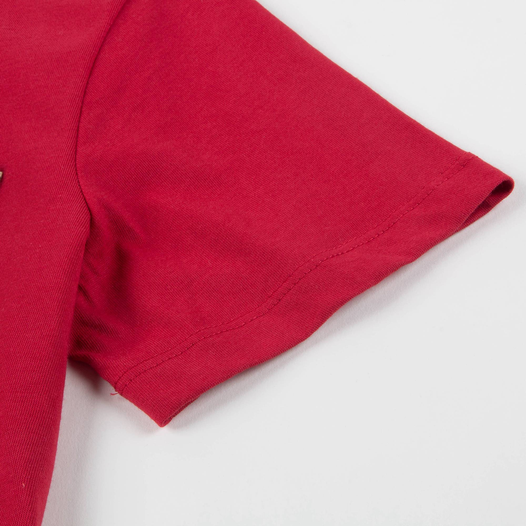 Boys Red Cotton T-shirt