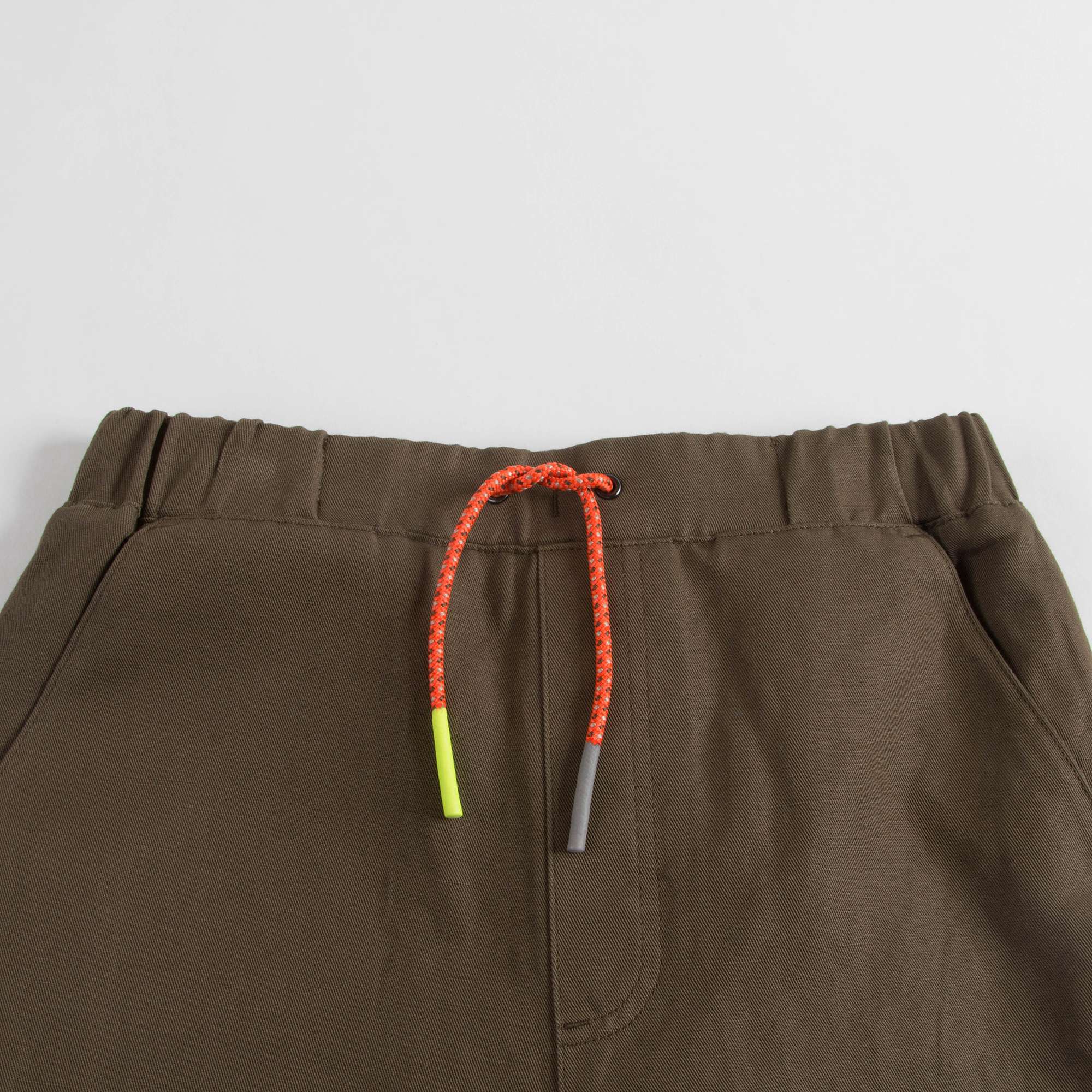 Boys Olive Cotton Trousers