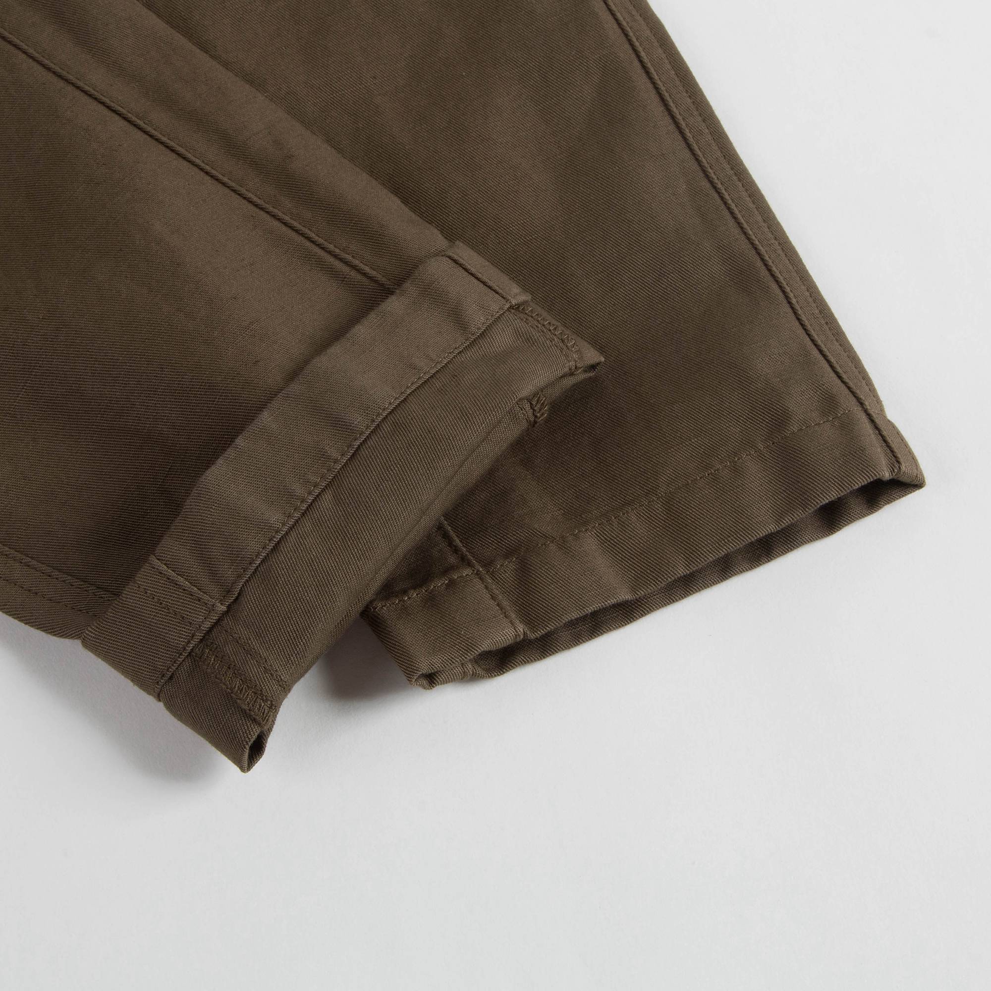 Boys Olive Cotton Trousers