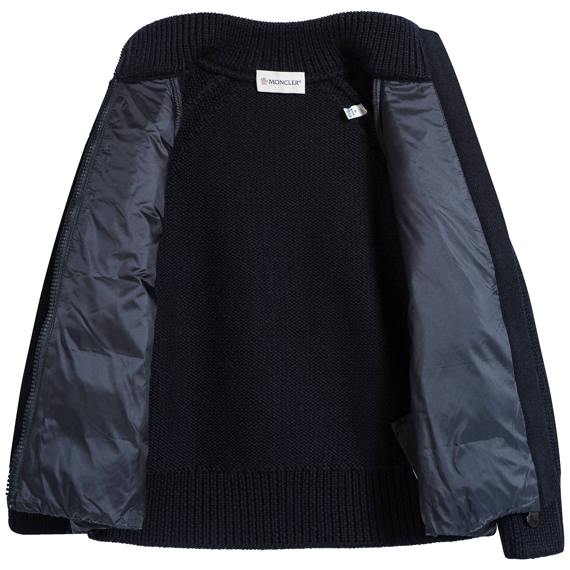 Boys Navy Blue "MAGLIA TRICOT" Cardigan