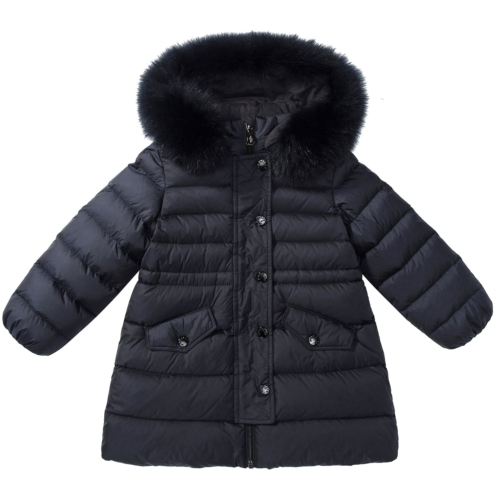 Baby Girls Navy Blue Coat