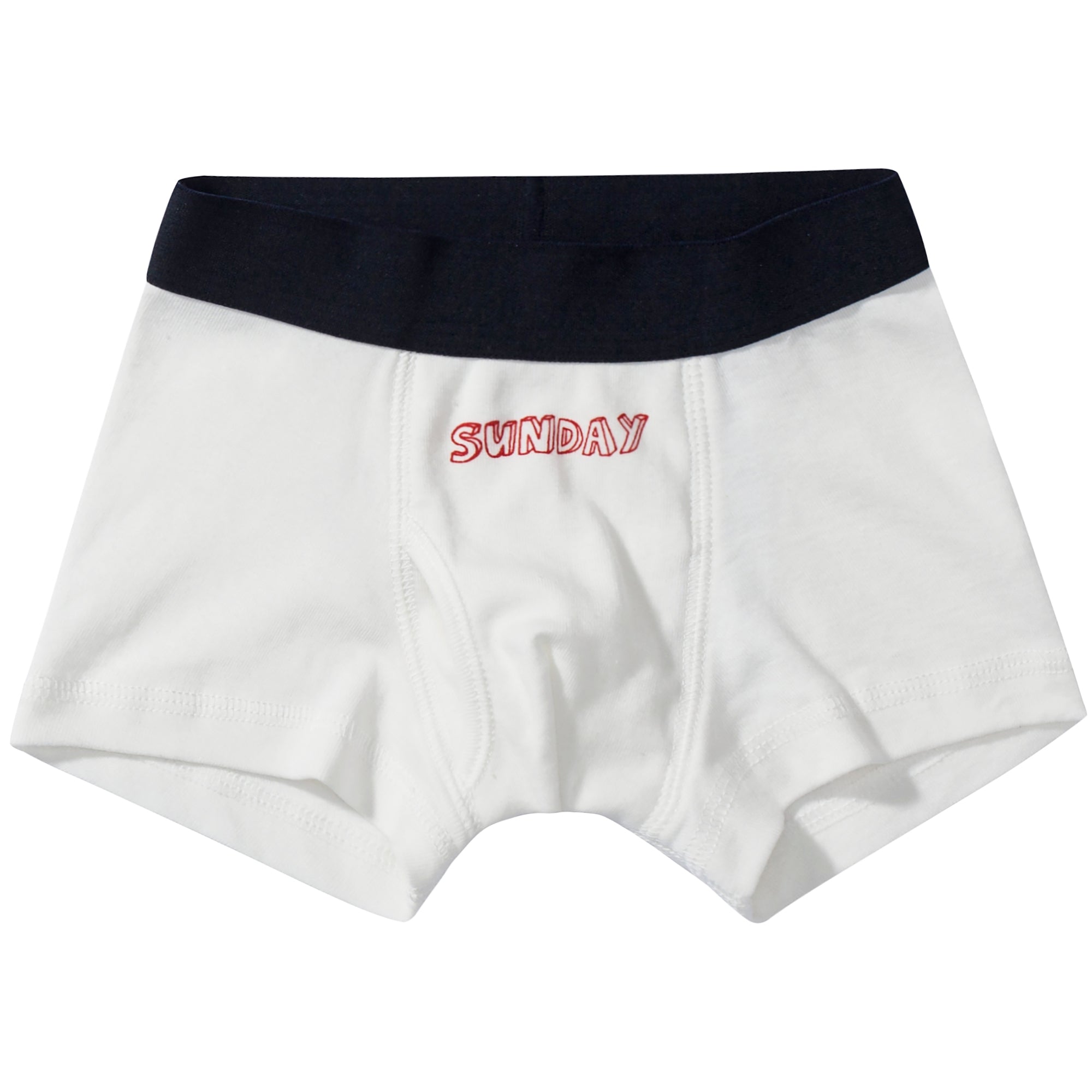 Boys White Organic Cotton Underwear 7 Pack Gift Set