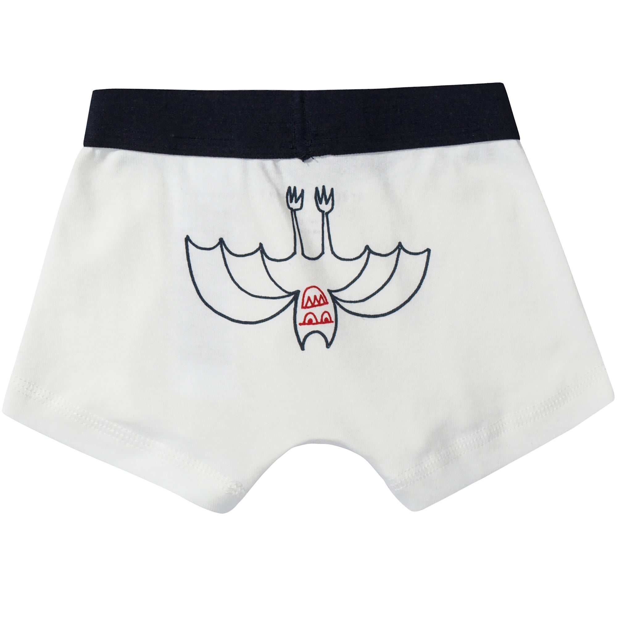 Boys White Organic Cotton Underwear 7 Pack Gift Set