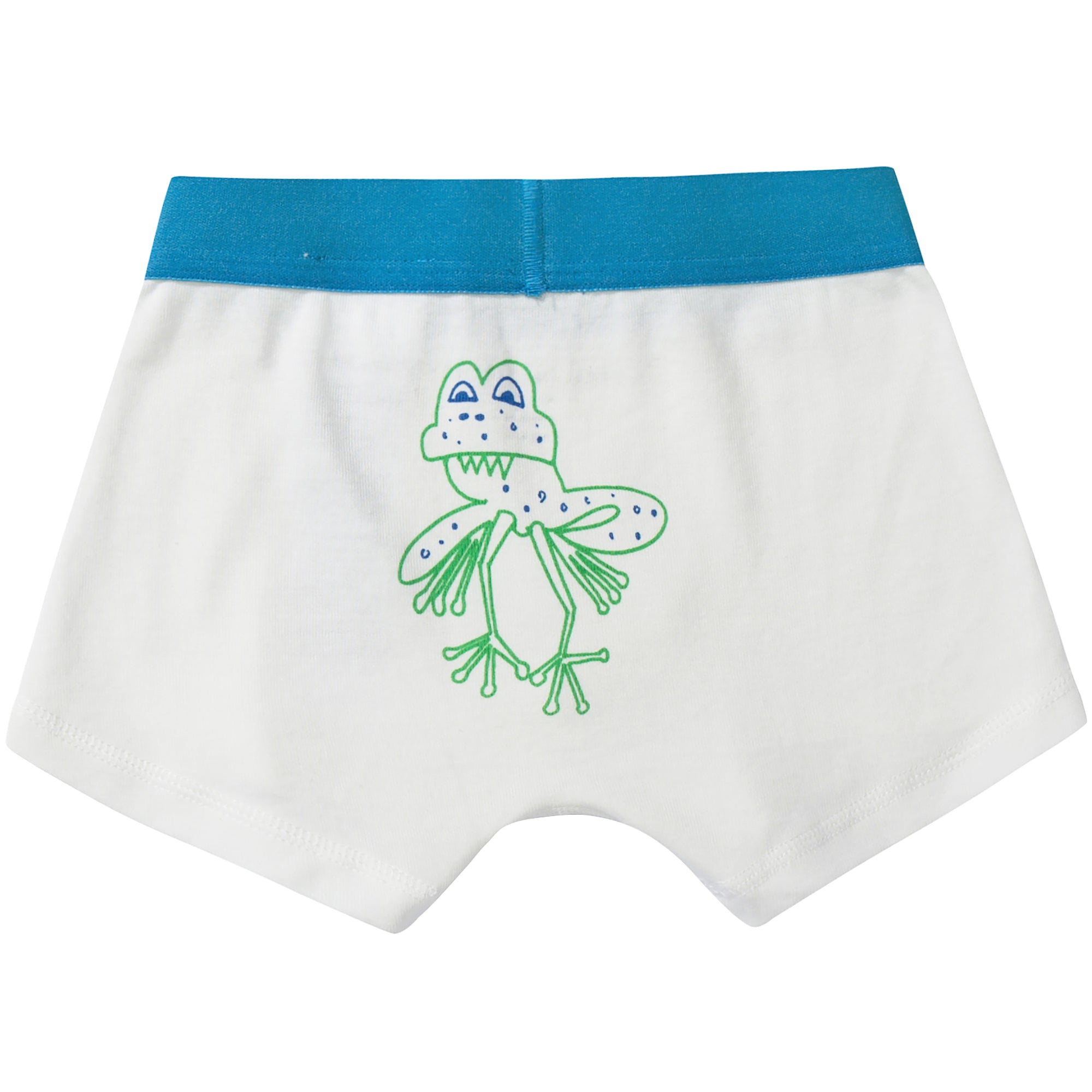 Boys White Organic Cotton Underwear 7 Pack Gift Set