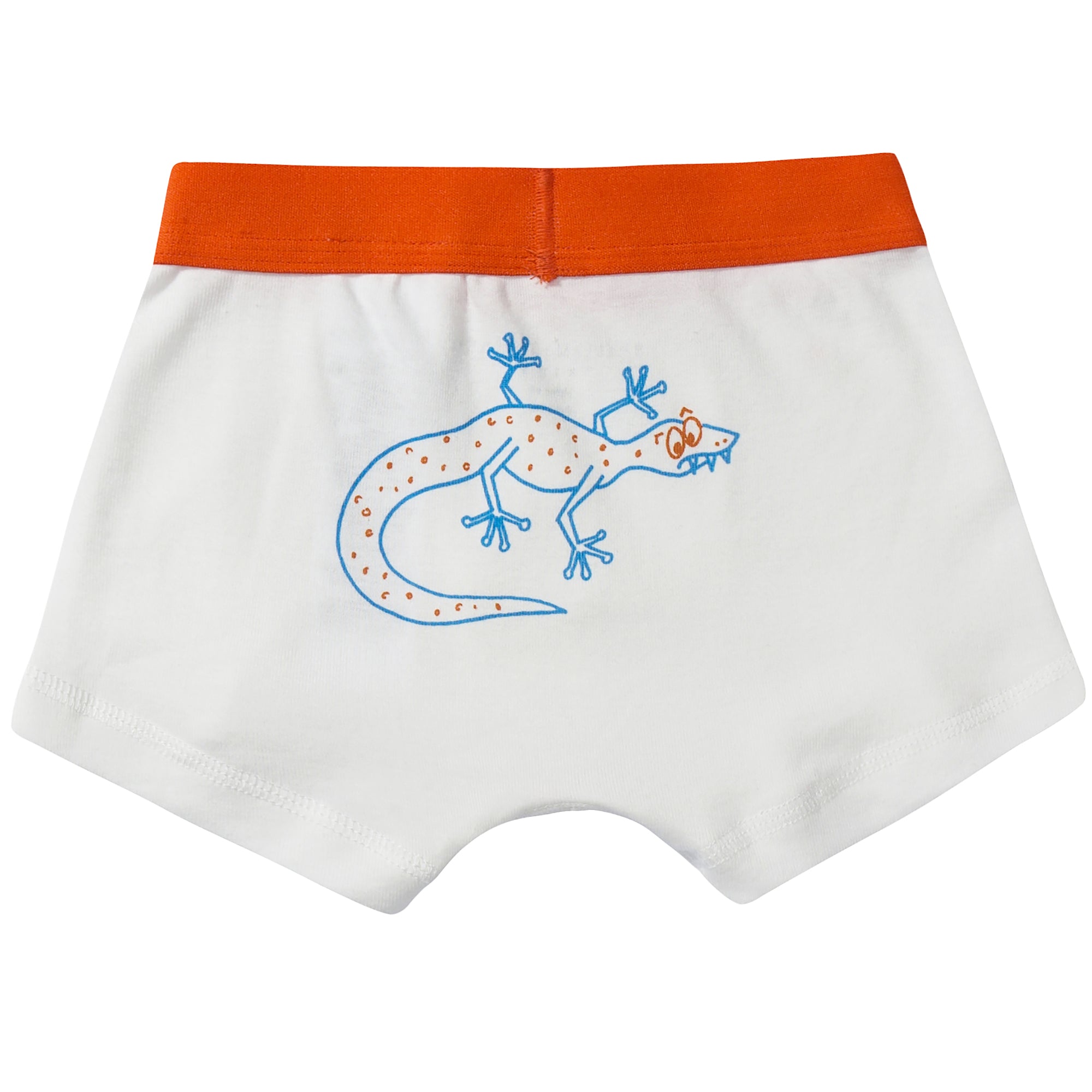 Boys White Organic Cotton Underwear 7 Pack Gift Set