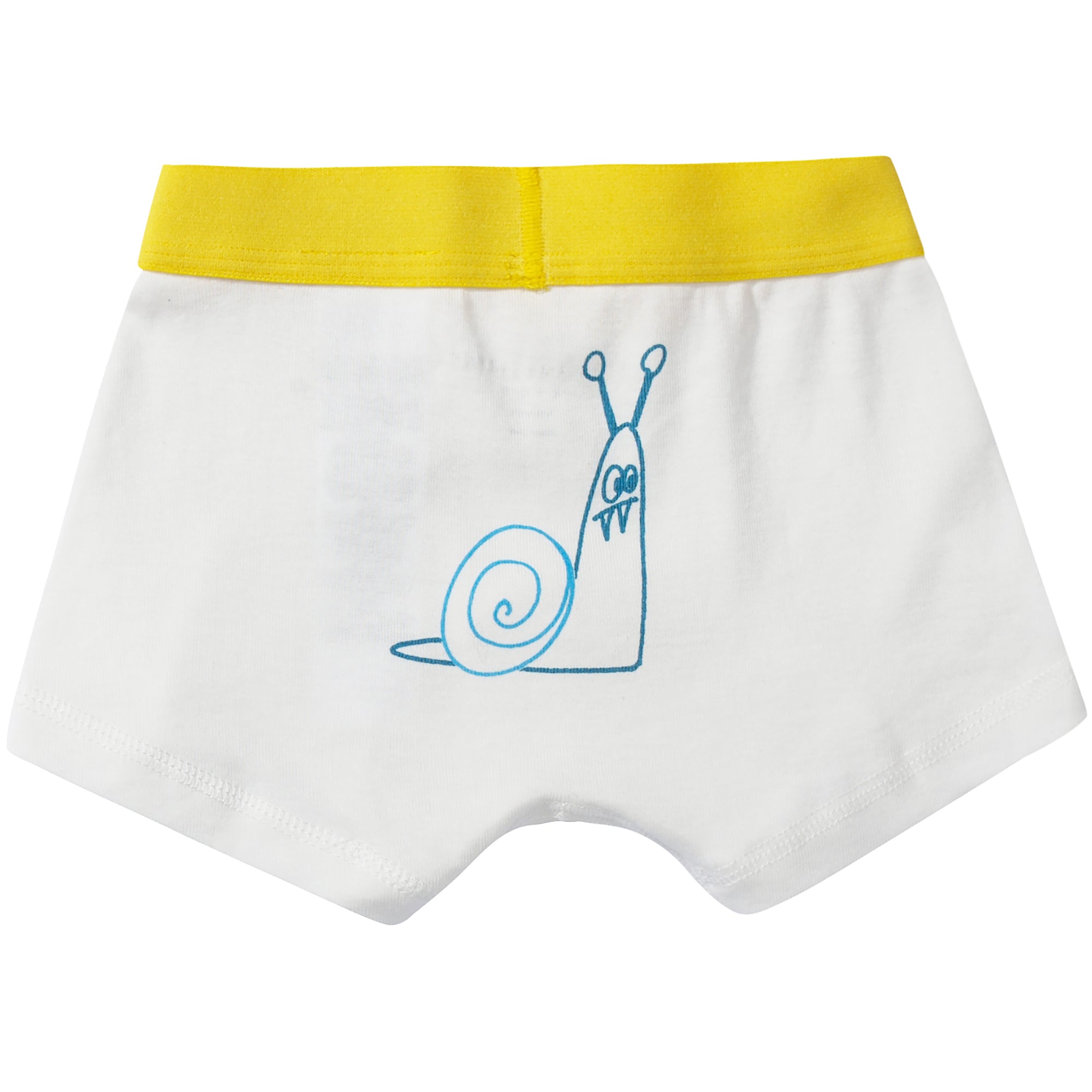 Boys White Organic Cotton Underwear 7 Pack Gift Set