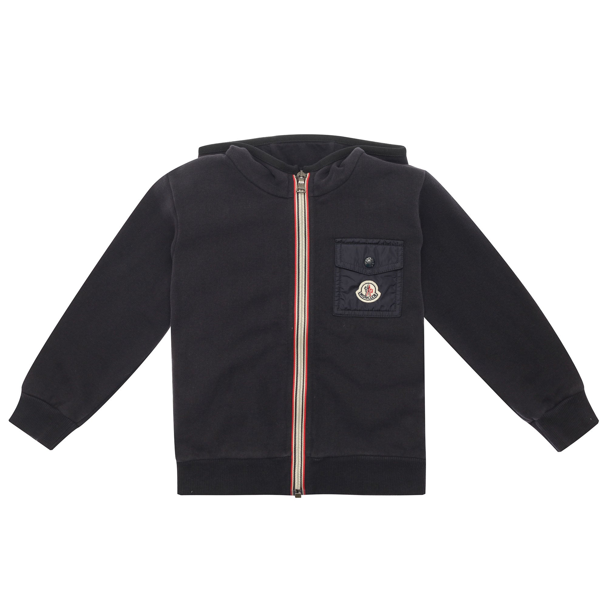 Boys Navy Blue Hooded Cotton Jersey Tracksuit - CÉMAROSE | Children's Fashion Store - 1