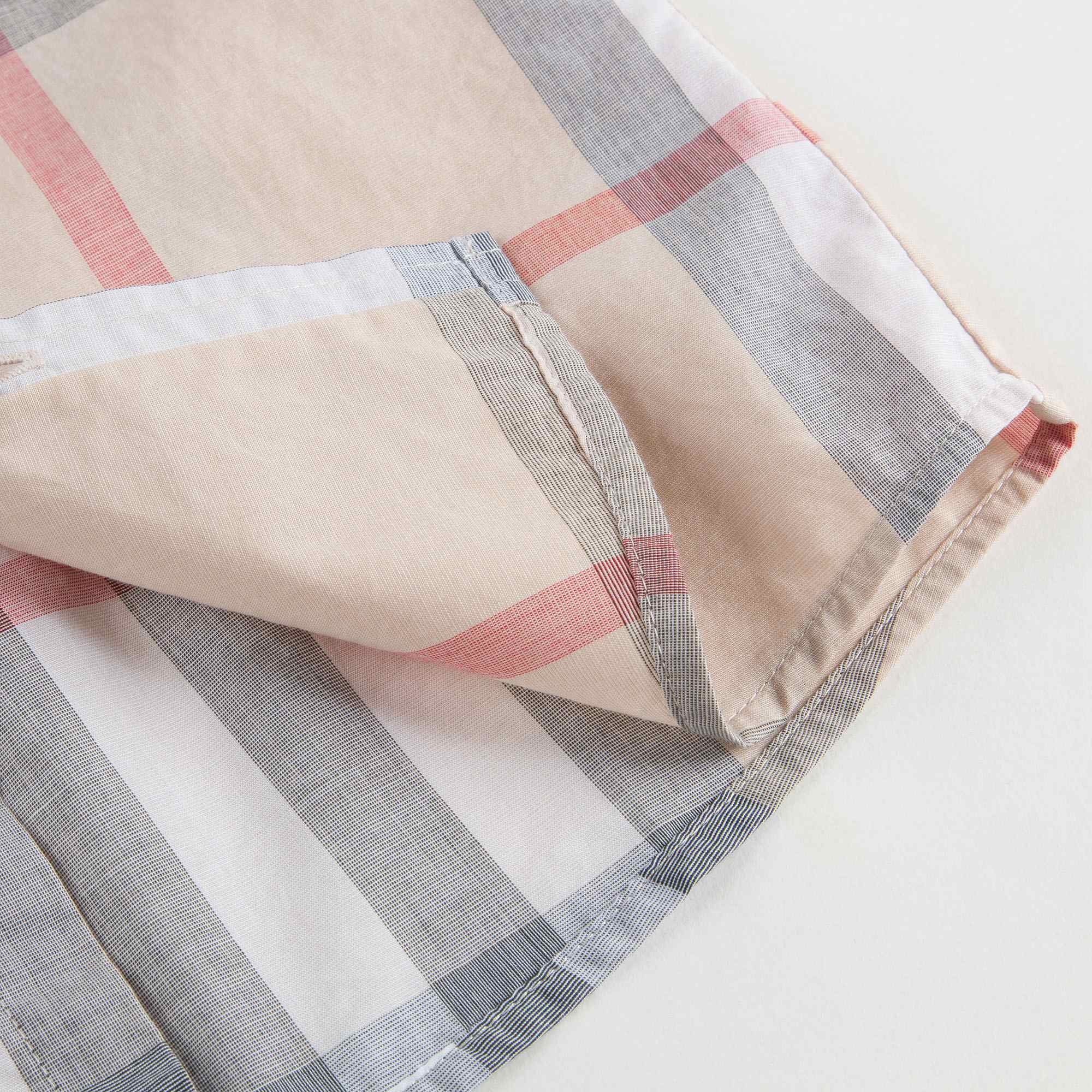 Baby Boys Beige Check Shirt