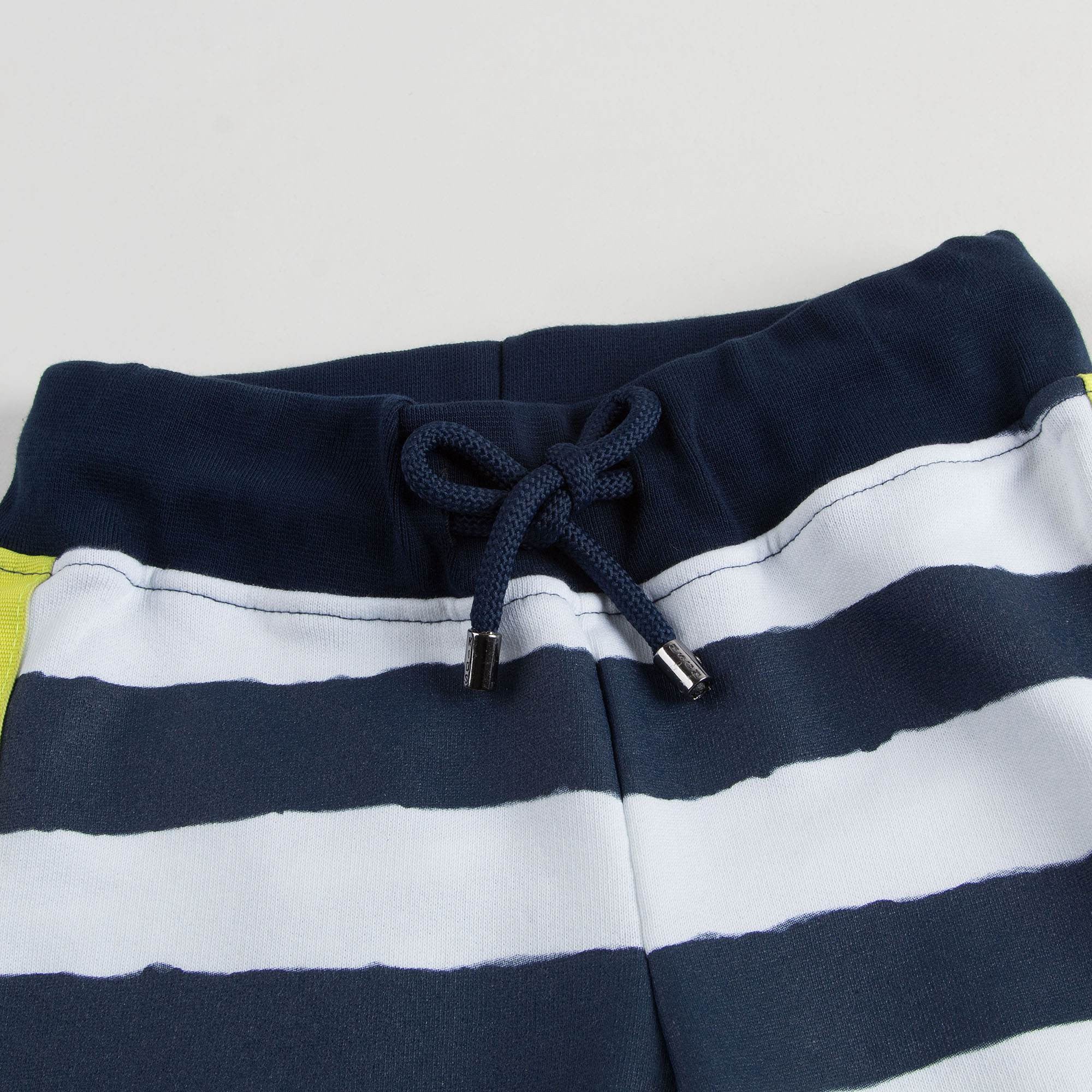 Boys Blue & White Striped Shorts