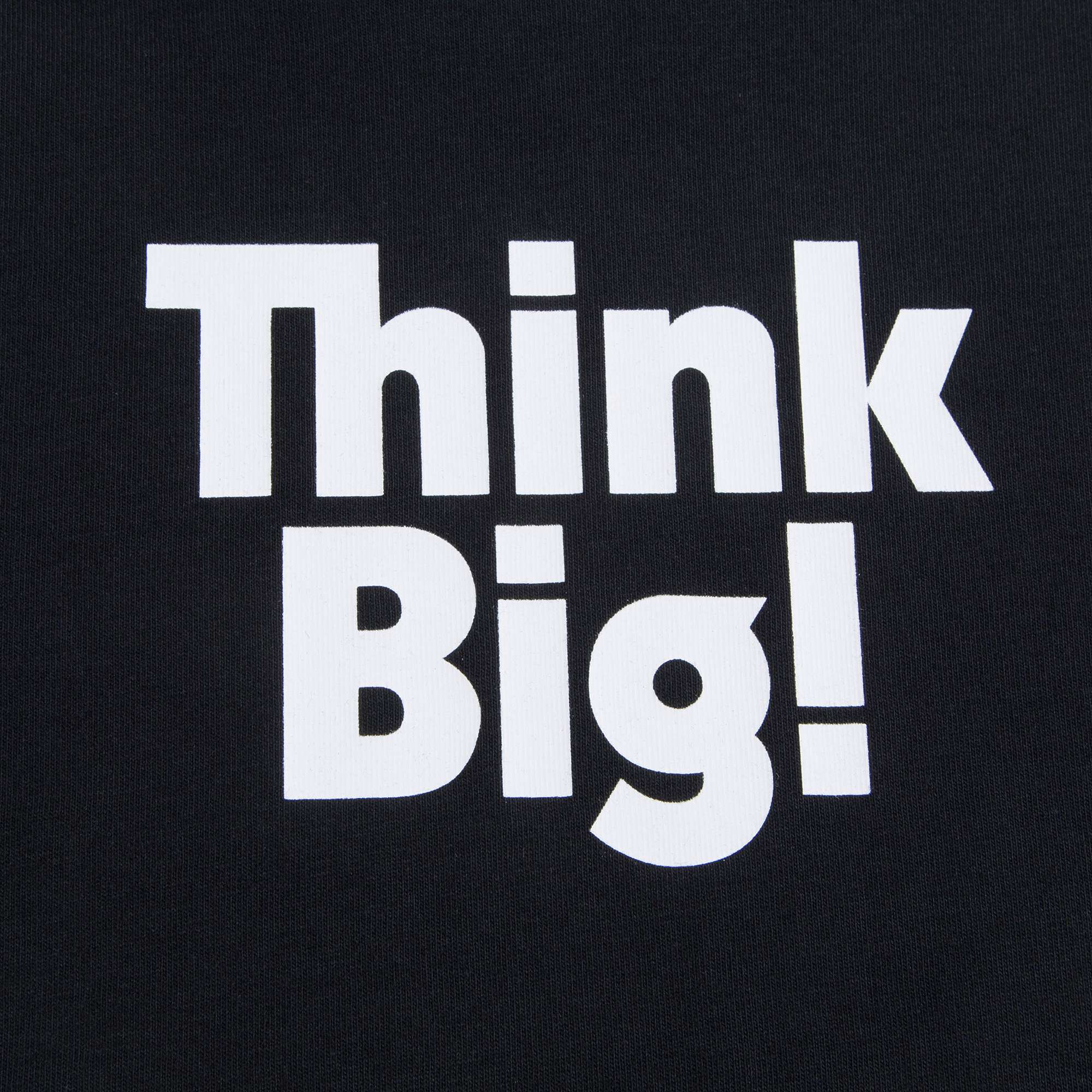 Boys Black "Think Big" Cotton T-shirt