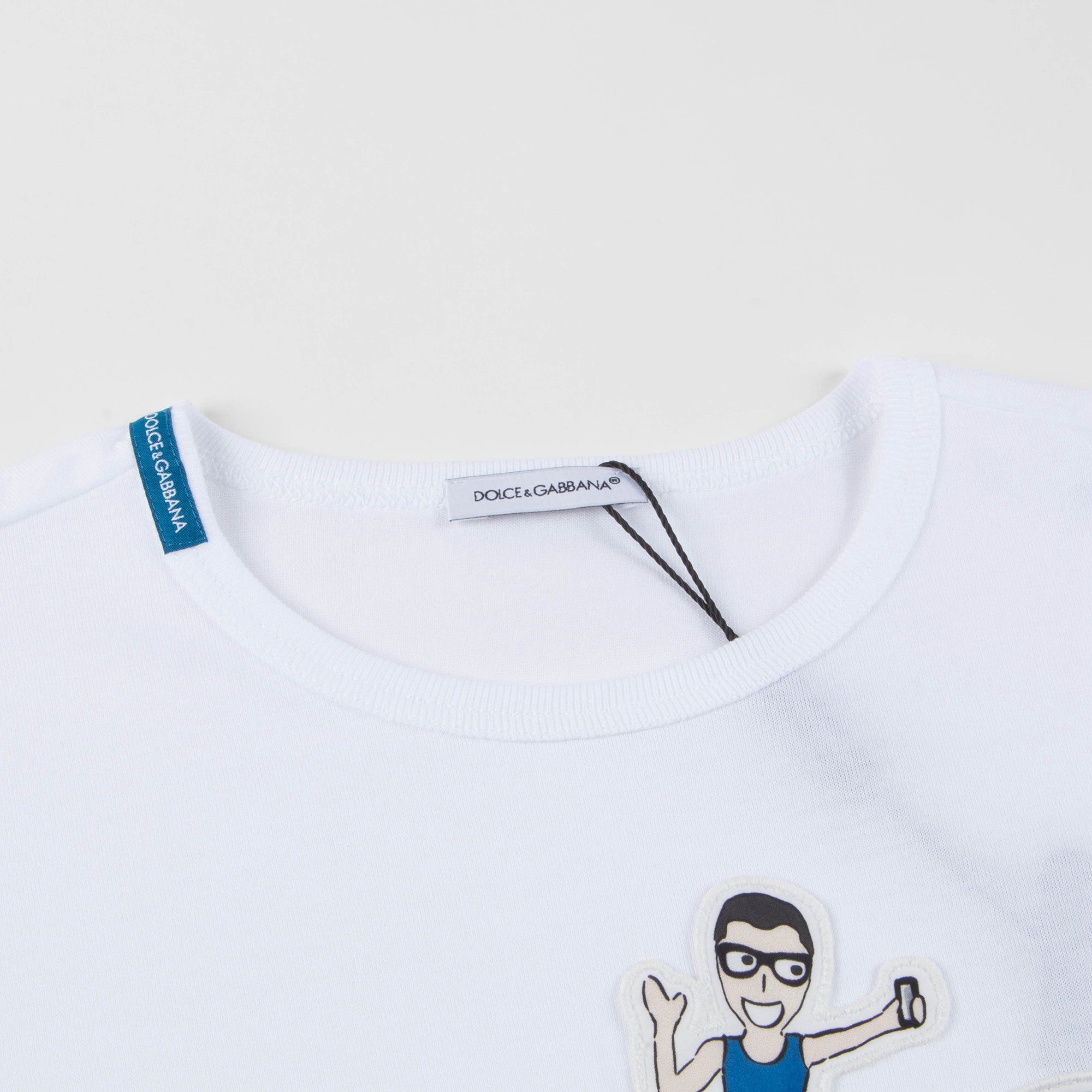 Boys White Cotton T-shirt