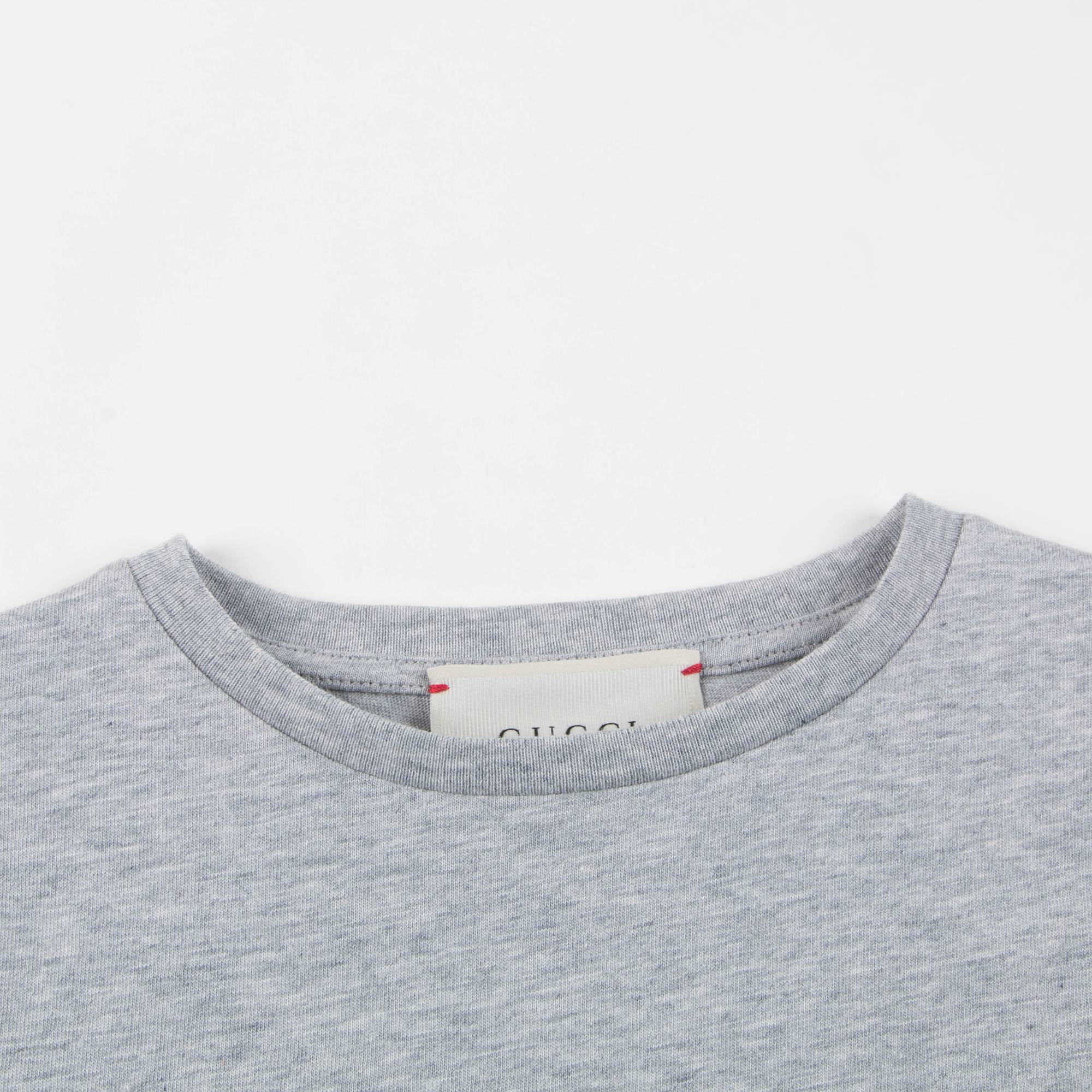 Boys Light Grey Cotton T-shirt