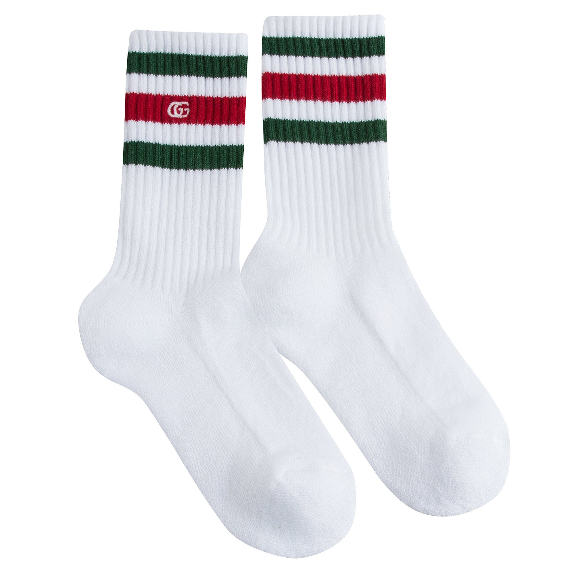 Boys & Girls White Striped Sock