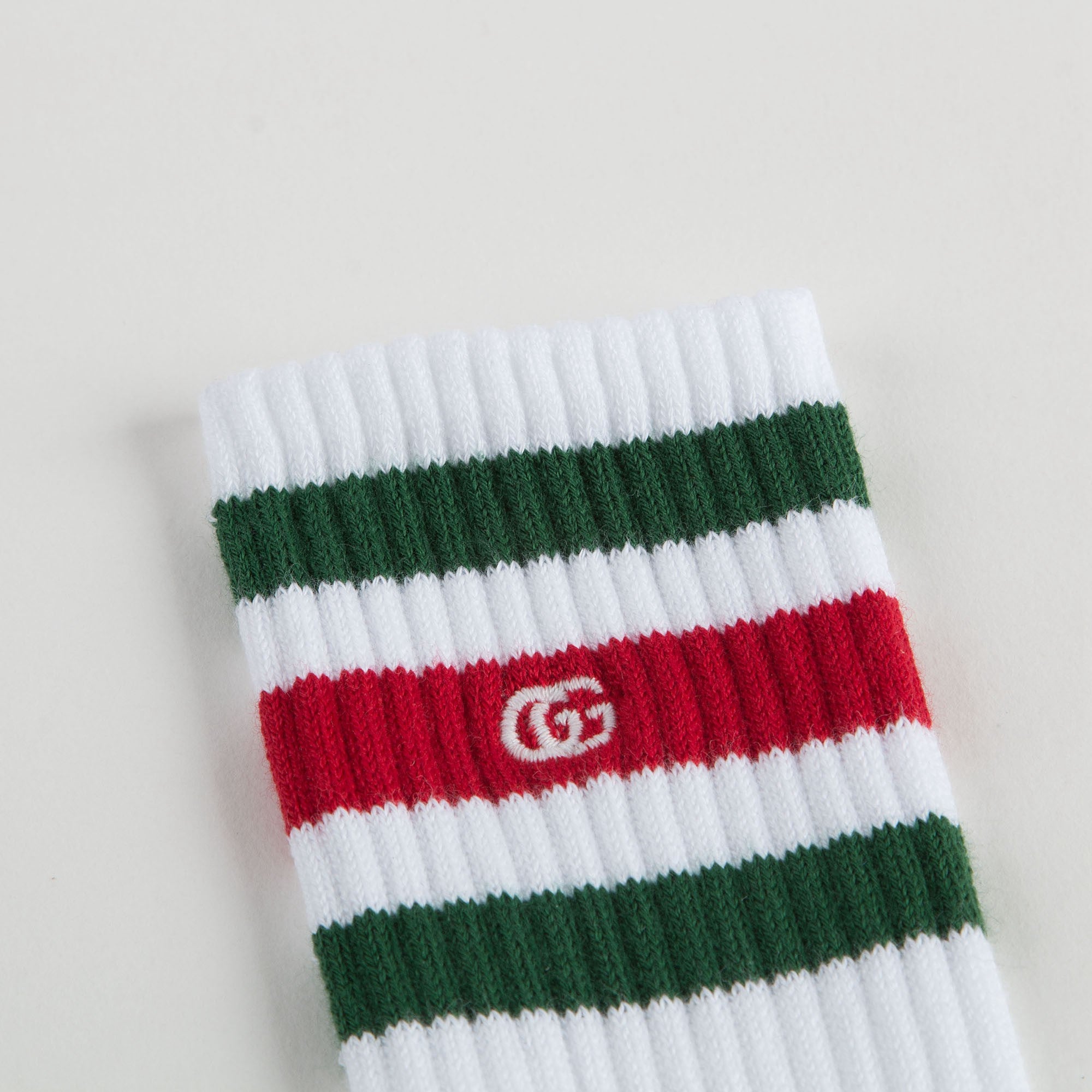 Boys & Girls White Striped Sock