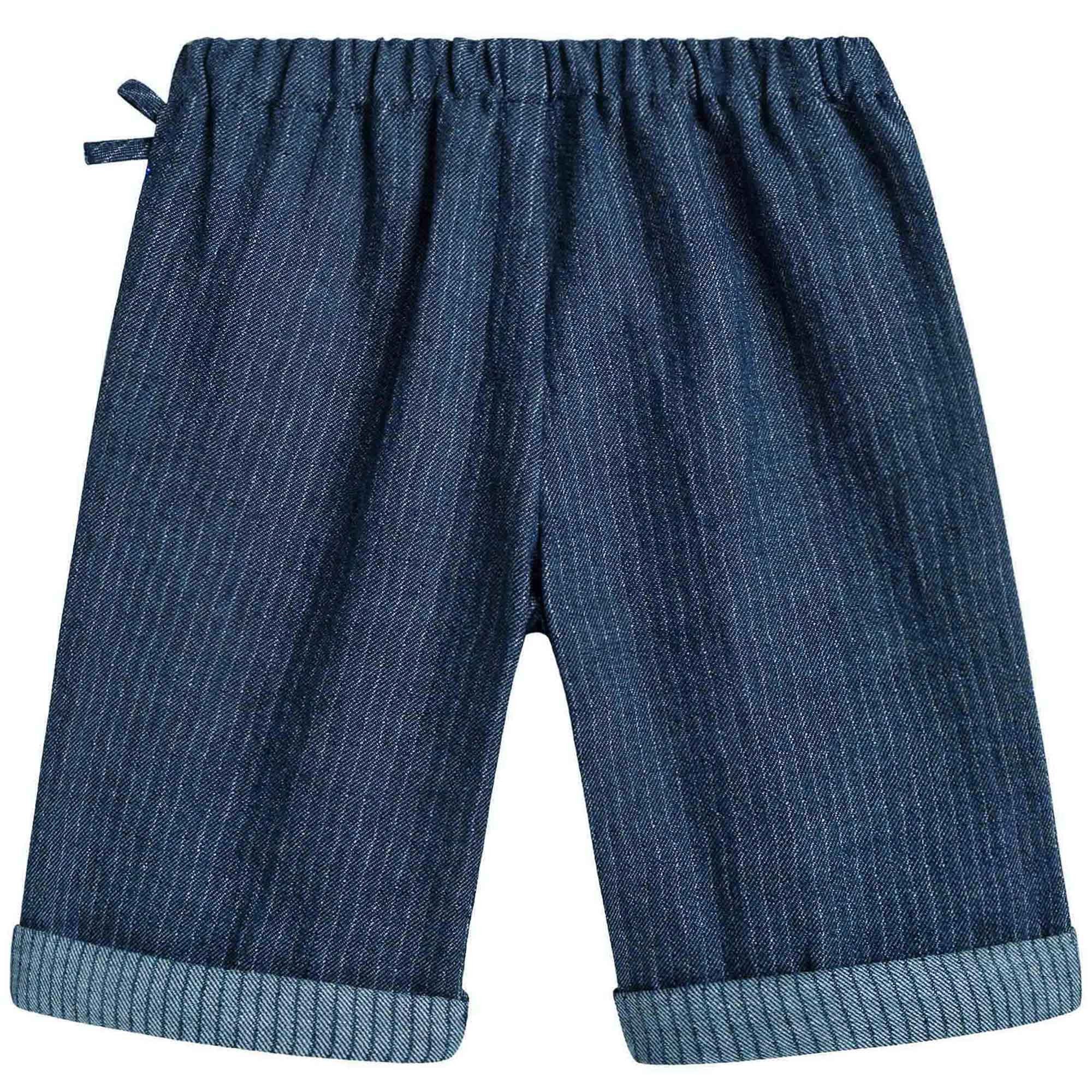 Baby Boys Blue Striped Shorts