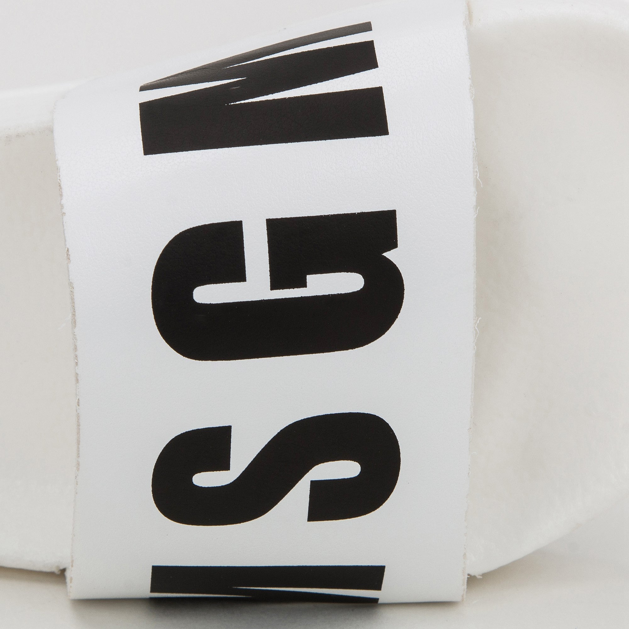 Boys & Girls White Logo Slippers